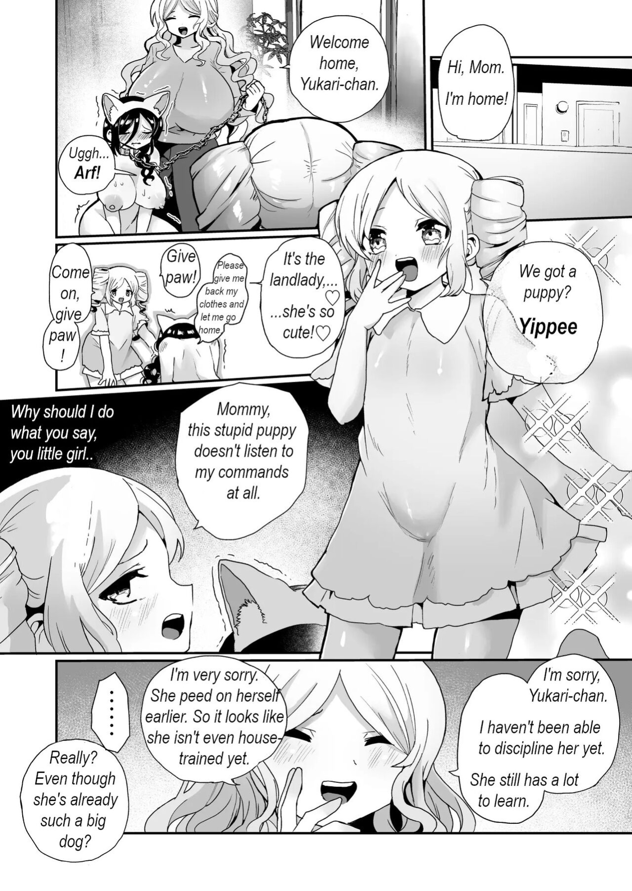 I train our nasty landlady to become my daughter's pet