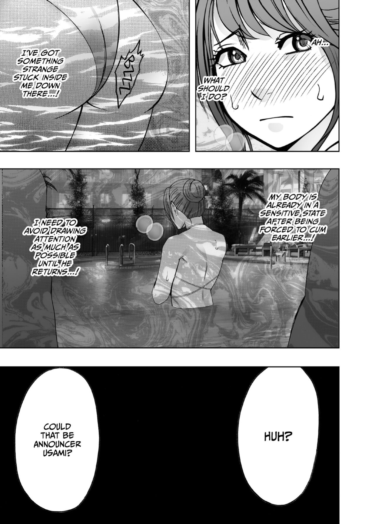 [Crimson] Ki ga Tsuyoi Joushi Announcer ga Kutsujoku ni Taerarenaku Naru Made Night Pool Hen [CulturedCommissions]