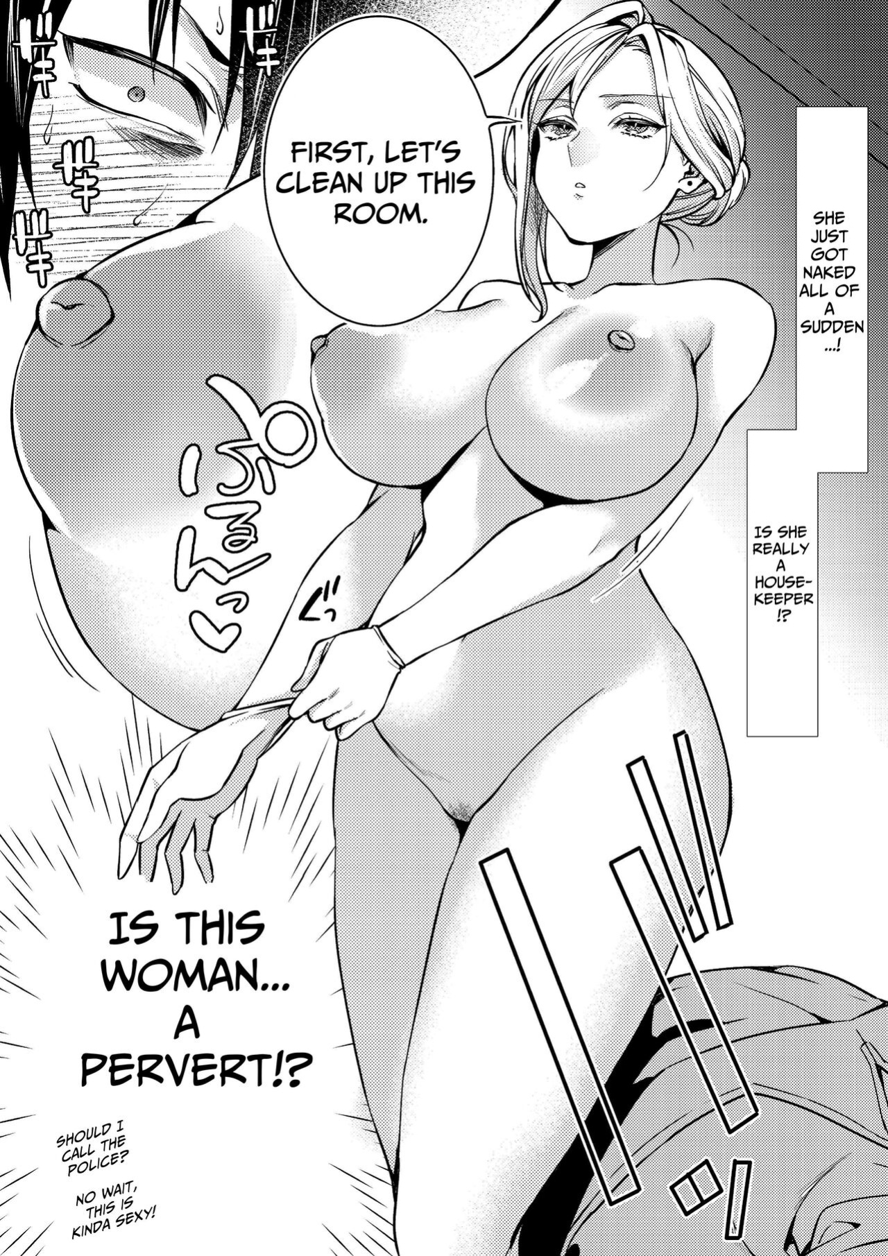 [Atelier TODO (Kibi Anmitsu, Vladimir, TODO Kantoku)] Cool-Dere Kinpatsu Hitozuma Zenra Kaseifu san ga Yanda Boku ni Yasashiku Shite Kureta Ohanashi 1| Naked Blonde Kuudere Housekeeper Wife Kindly Treats Broken Ol' Me 01 [Candle]