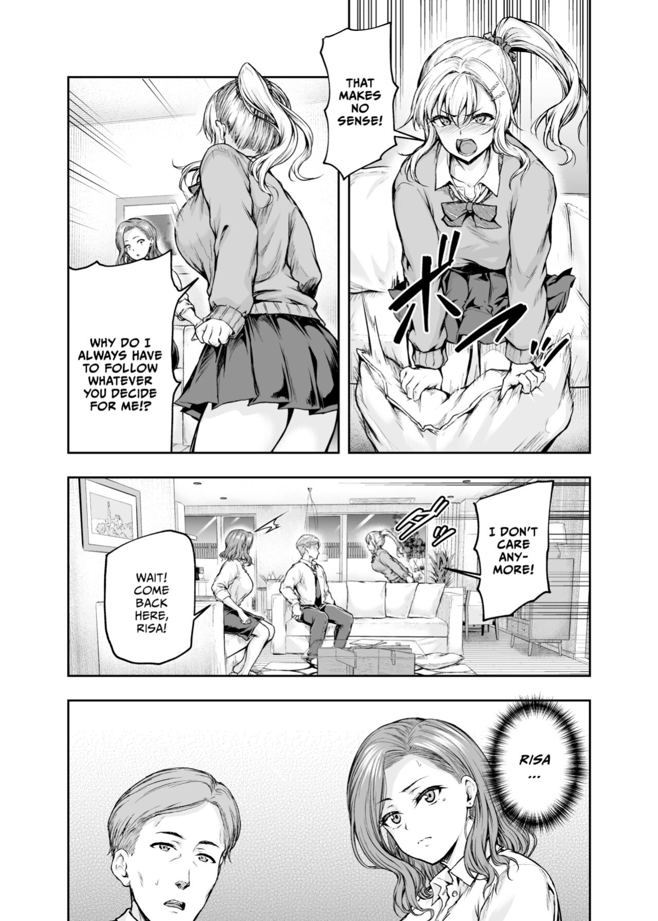 [Sazareito (Ohnaka Ito)] Mama ga Muchuu na Musume no Kareshi 1 - Kono Chinpo wa Kyouikujou Yoroshikunai node Mama ga Shori Shimasu. [Vivid Rabbit Translation]