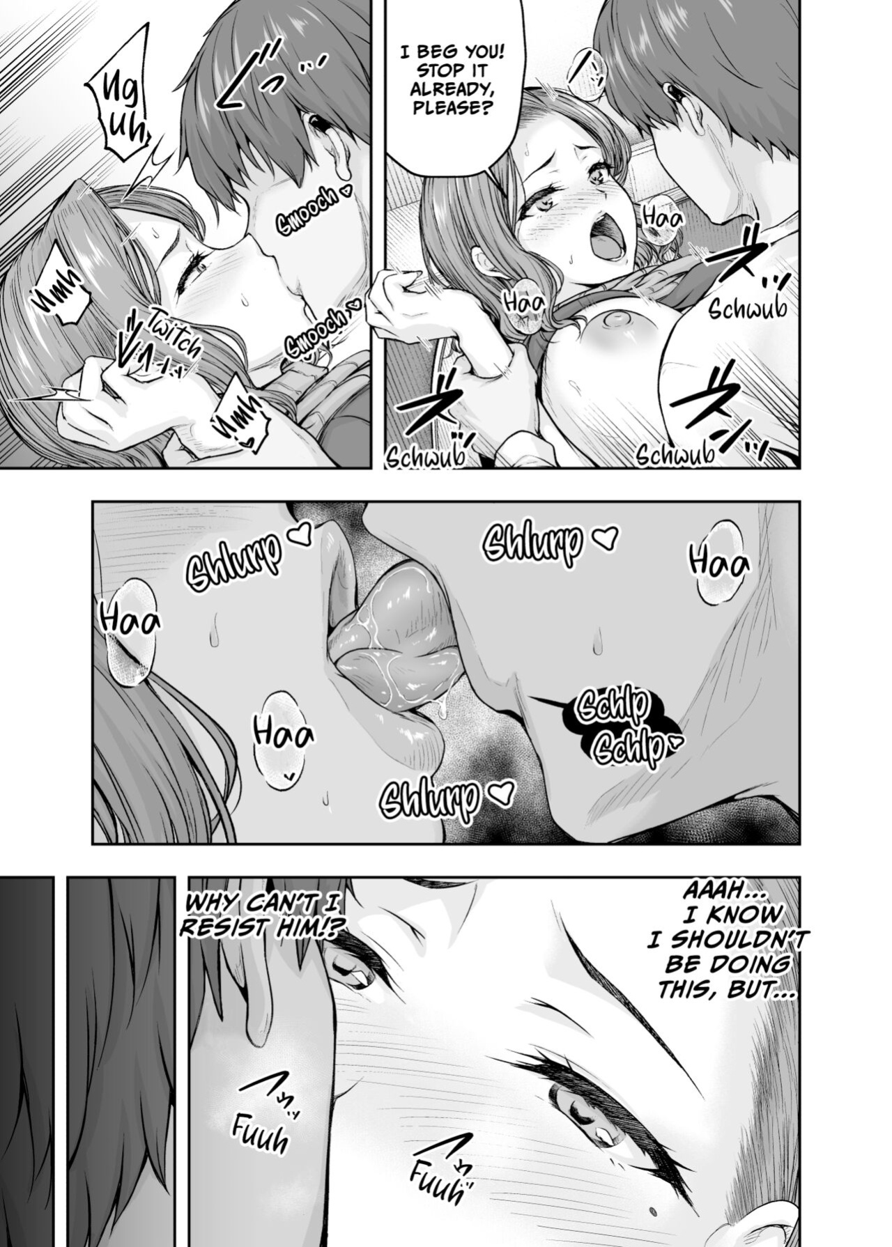 [Sazareito (Ohnaka Ito)] Mama ga Muchuu na Musume no Kareshi 1 - Kono Chinpo wa Kyouikujou Yoroshikunai node Mama ga Shori Shimasu. [Vivid Rabbit Translation]