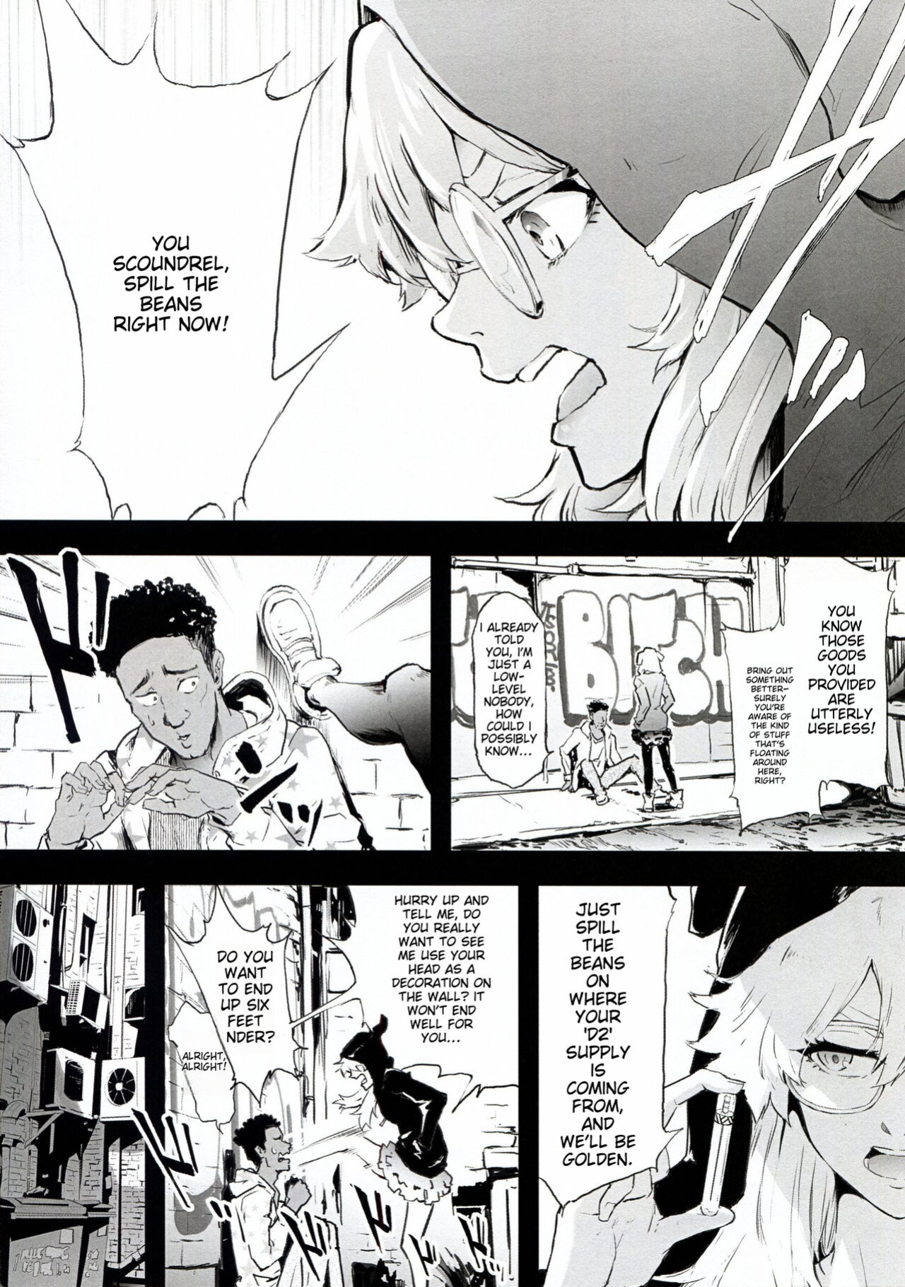 (C104) [ONOKORODOU (Shiki Takuto)] BITCH BITCH (BURN THE WITCH) [AI Translated]