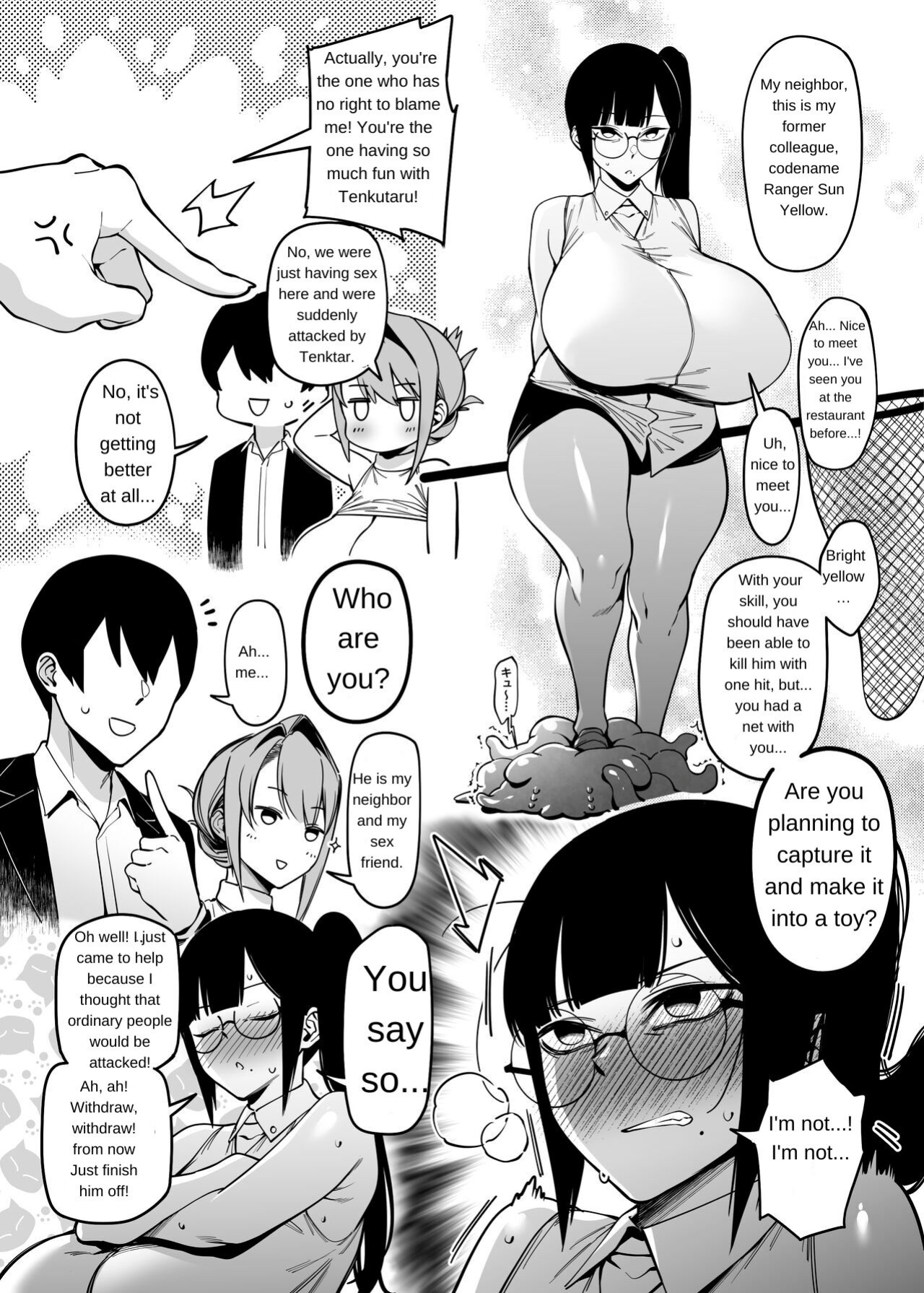 [F.W.ZHolic (FAN)] Otonari-san wa Yami Soshiki ni Nikutai Kaizou sareta Moto Seigi Sentai Member deshita 3 (Fan English translation)