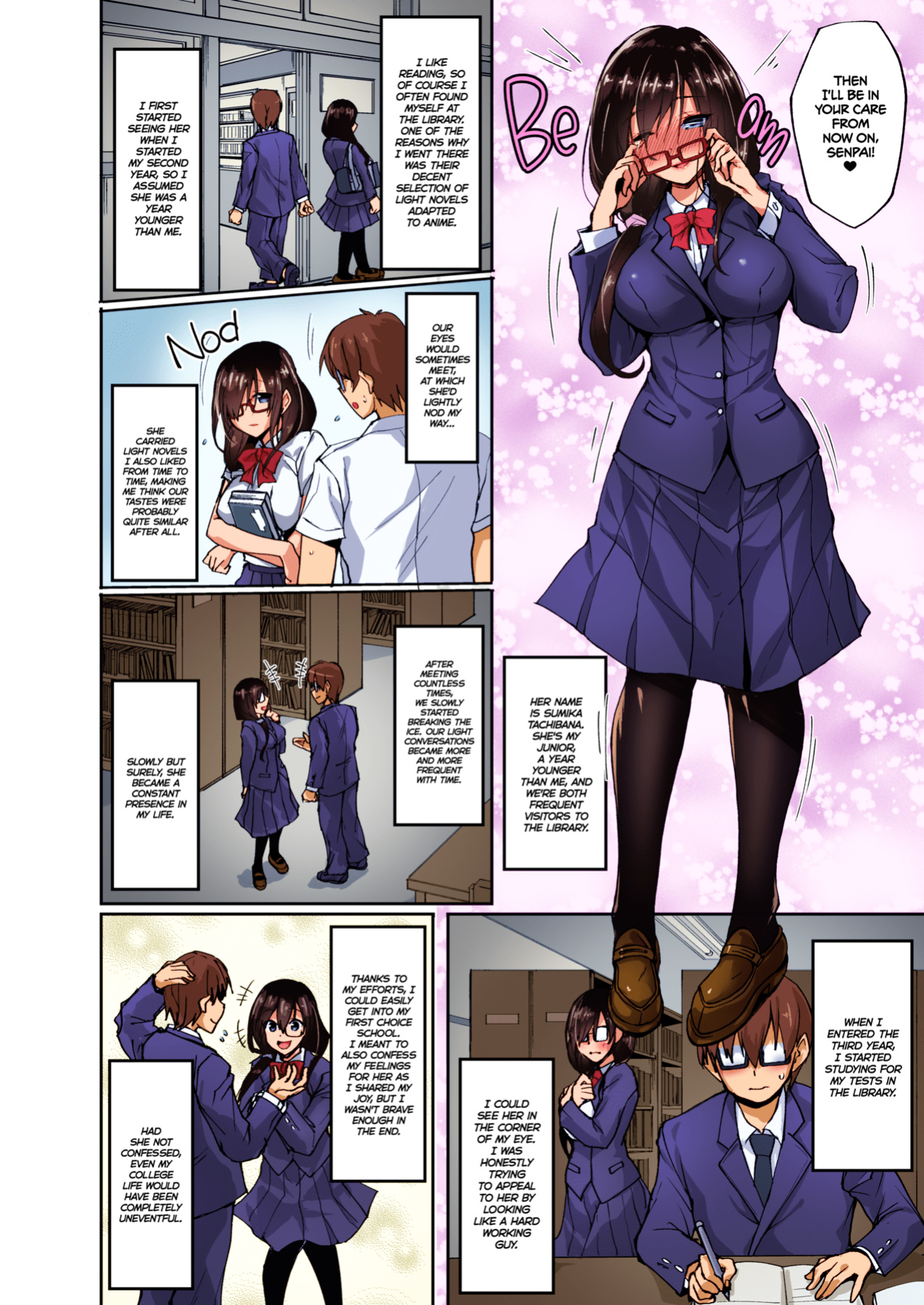 [Labomagi! (Takeda Aranobu)] Netorare Junior Girlfriend ~Taken and Fucked Behind His Back~ [Colorized]