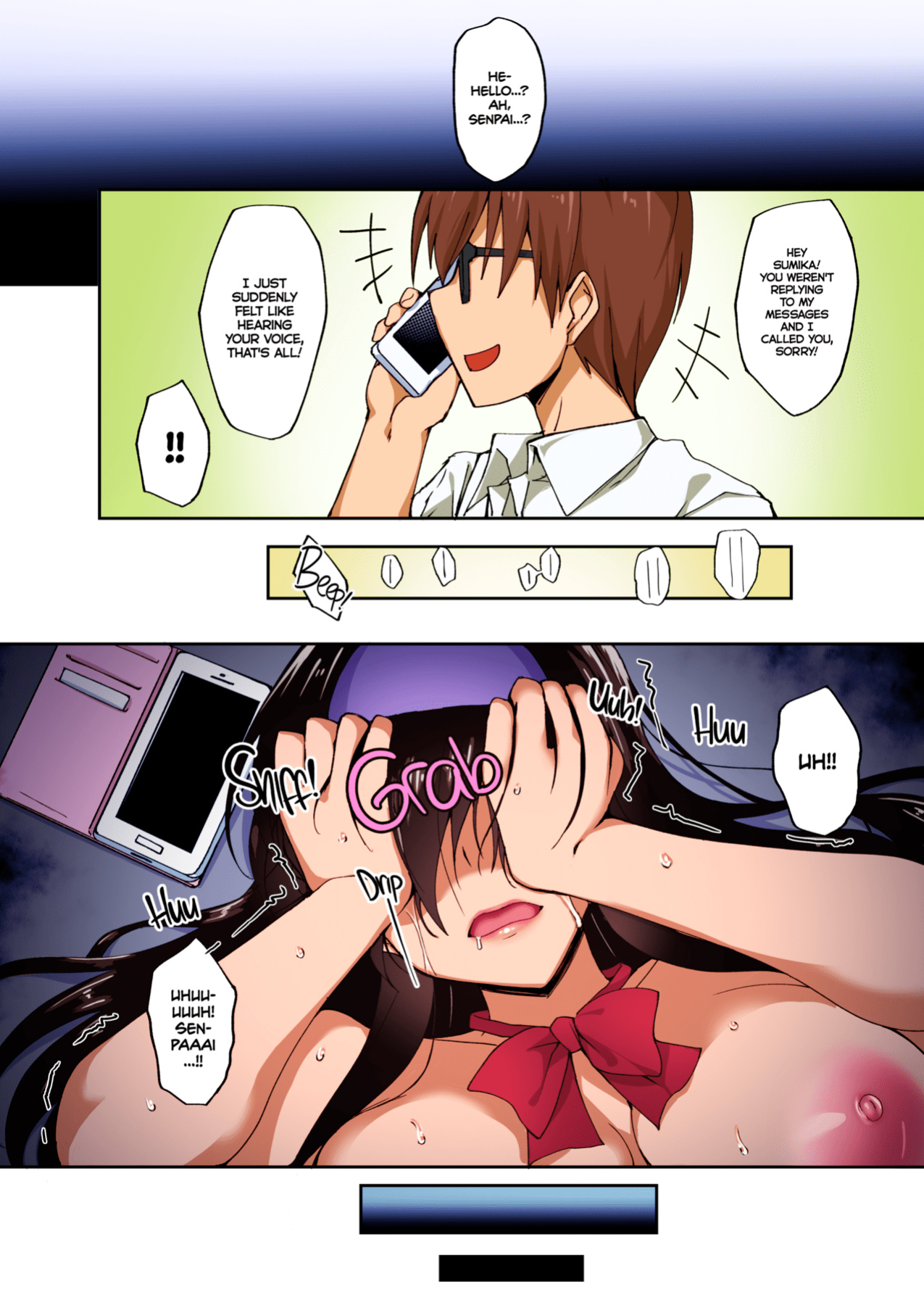 [Labomagi! (Takeda Aranobu)] Netorare Junior Girlfriend ~Taken and Fucked Behind His Back~ [Colorized]