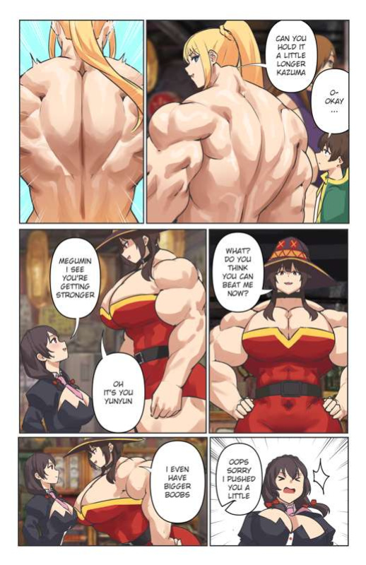[Musctonk] Darkness & Yunyun + all Konosuba's girls