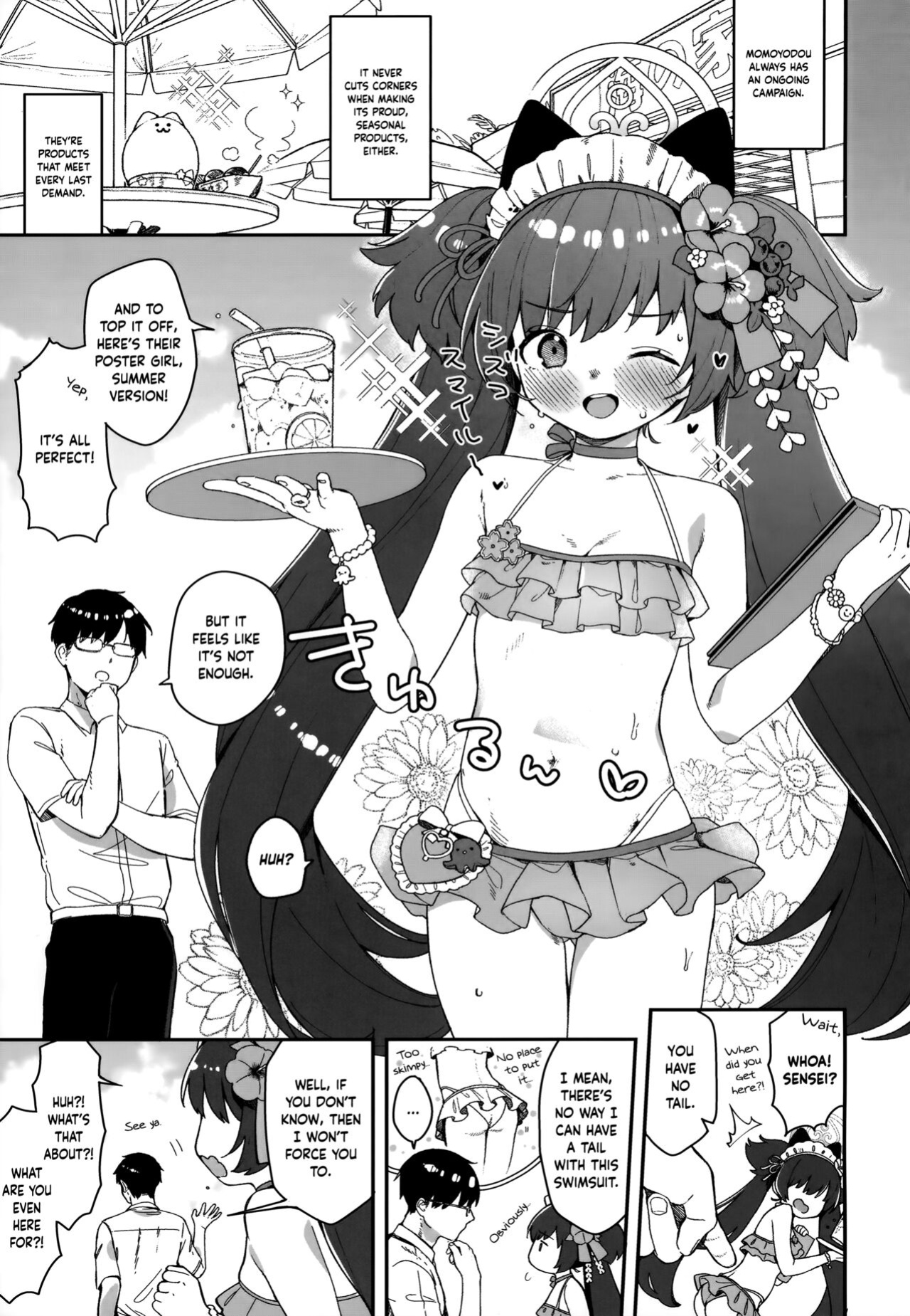 (C104) [Turuturuodeco (Deco)] Kouwa Shizuko ni Nyannyansshite Morau Hon | A Book in Which I Get Kawawa Shizuko to Meow For Me (Blue Archive) [Douzo Lad Translations]