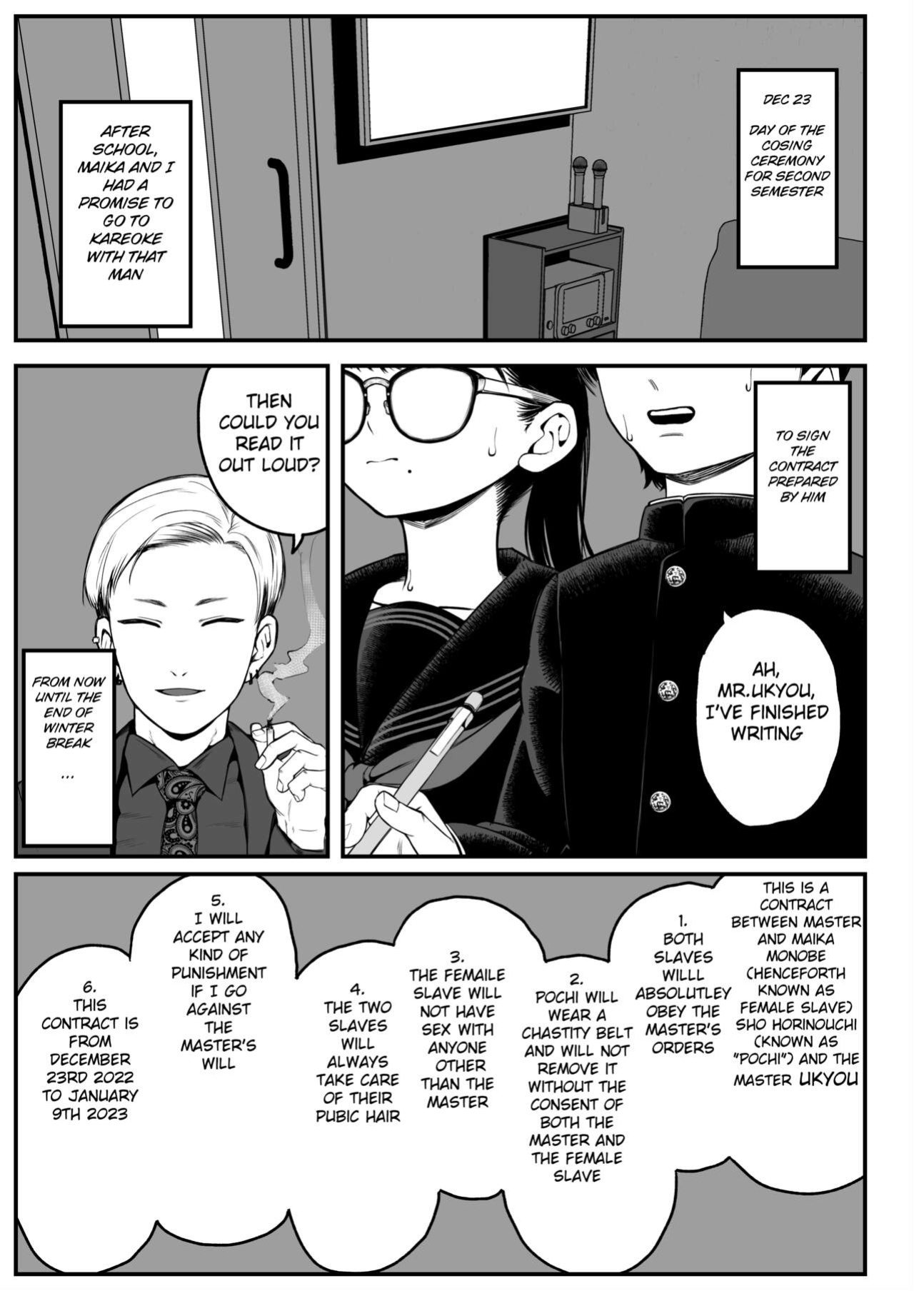 [Dochakuso Happy! (Yumekawa Dododo-chan)] Boku to Kanojo to Goshujin-sama no Fuyuyasumi