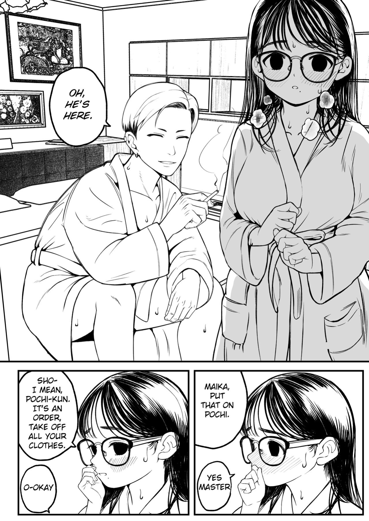 [Dochakuso Happy! (Yumekawa Dododo-chan)] Boku to Kanojo to Goshujin-sama no Fuyuyasumi