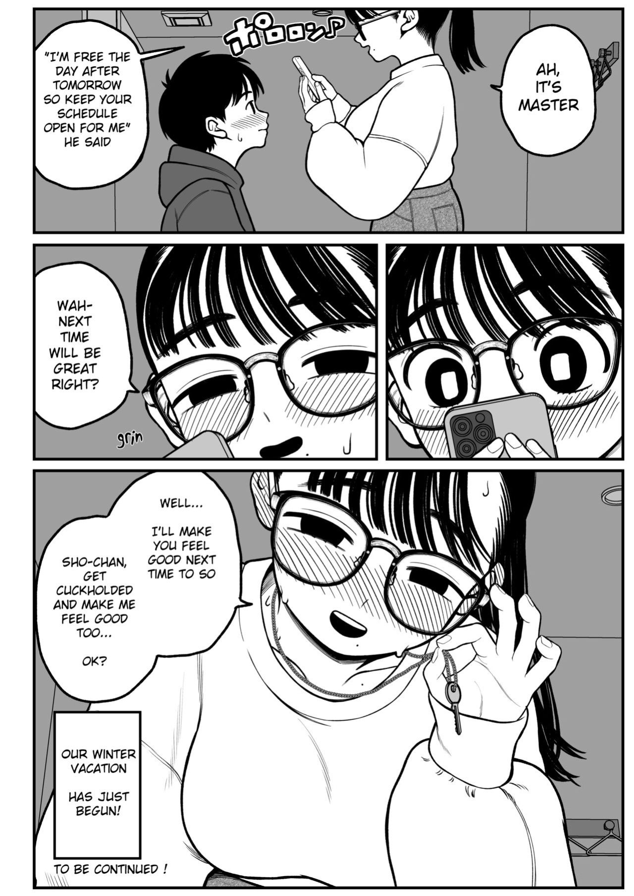 [Dochakuso Happy! (Yumekawa Dododo-chan)] Boku to Kanojo to Goshujin-sama no Fuyuyasumi