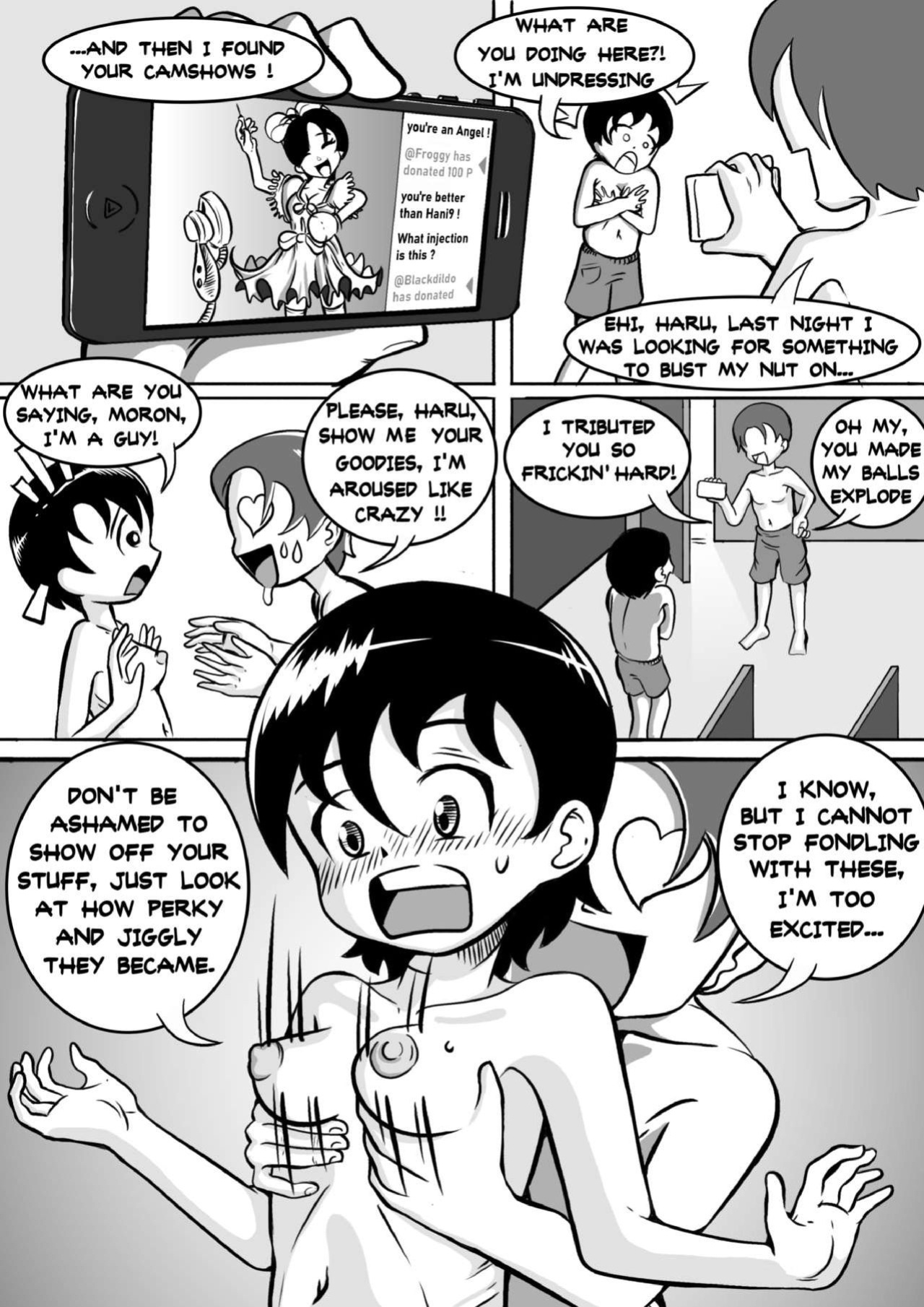 I tried female hormones to become a crossdresser Idol (black and white)