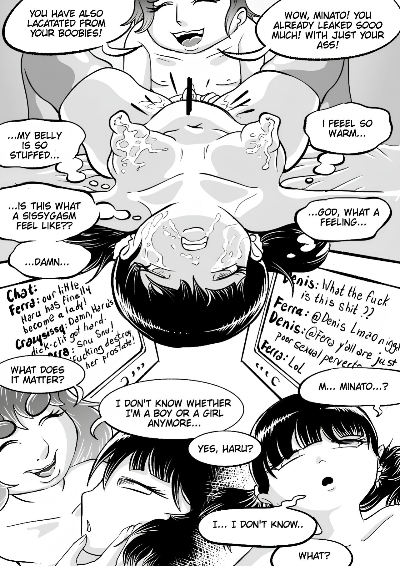 I tried female hormones to become a crossdresser Idol (black and white)