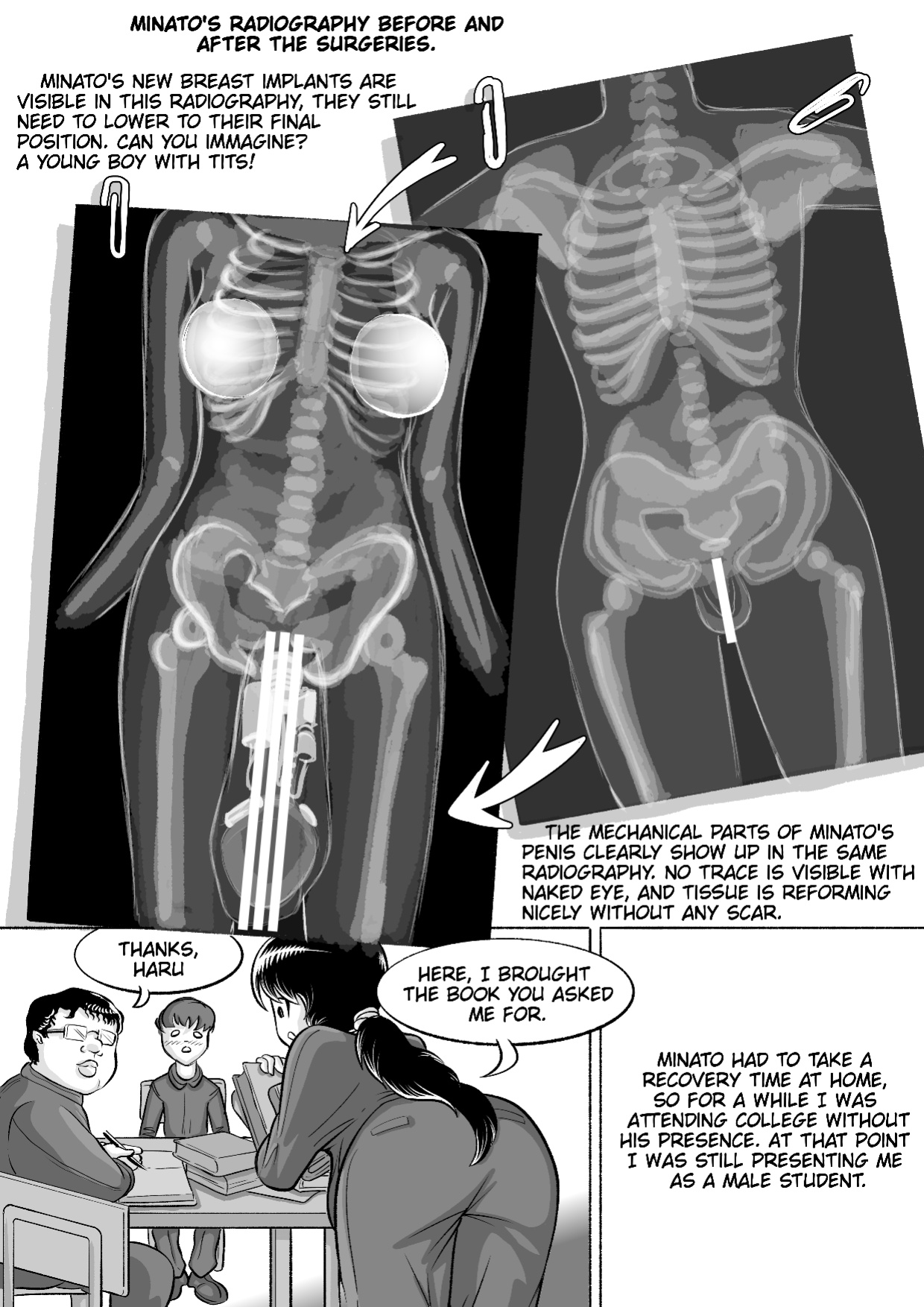 I tried female hormones to become a crossdresser Idol (black and white)