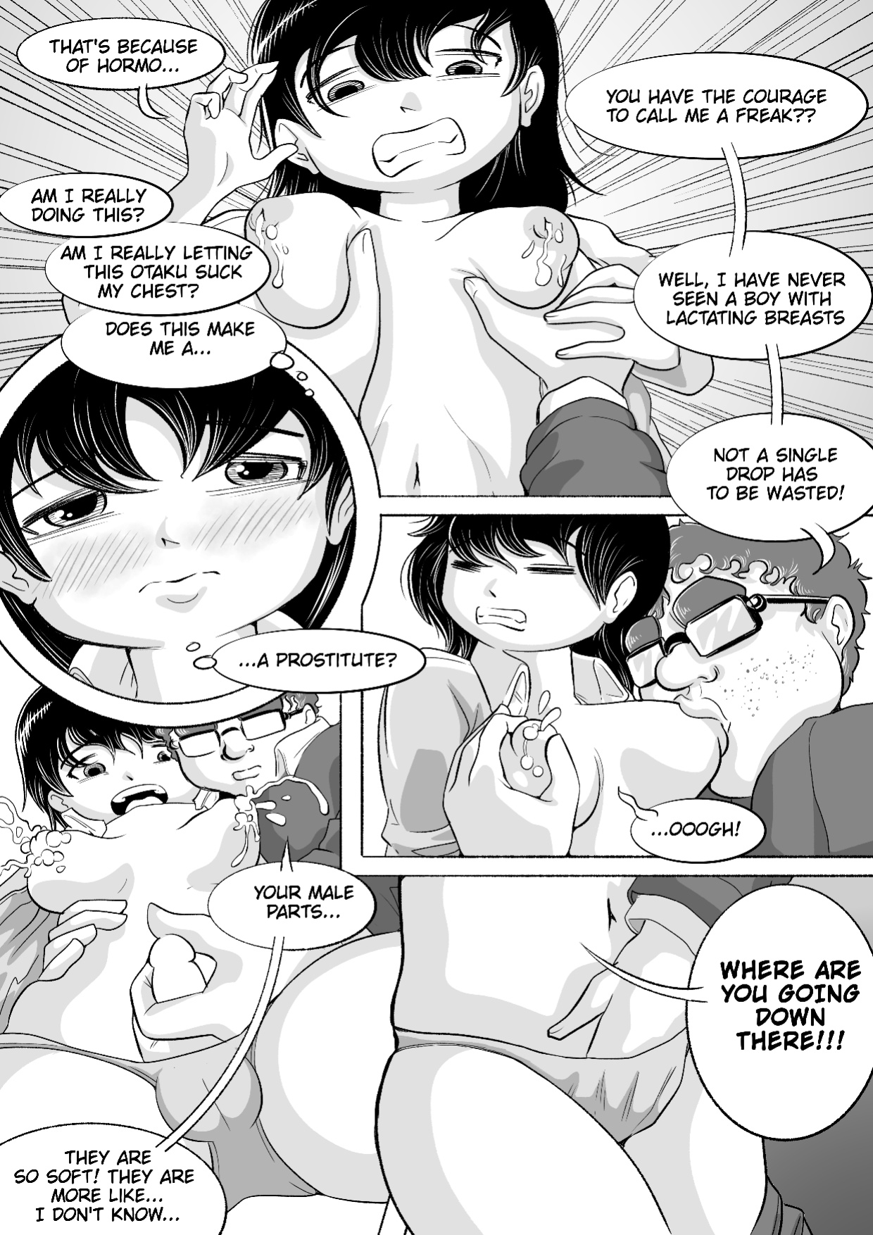 I tried female hormones to become a crossdresser Idol (black and white)