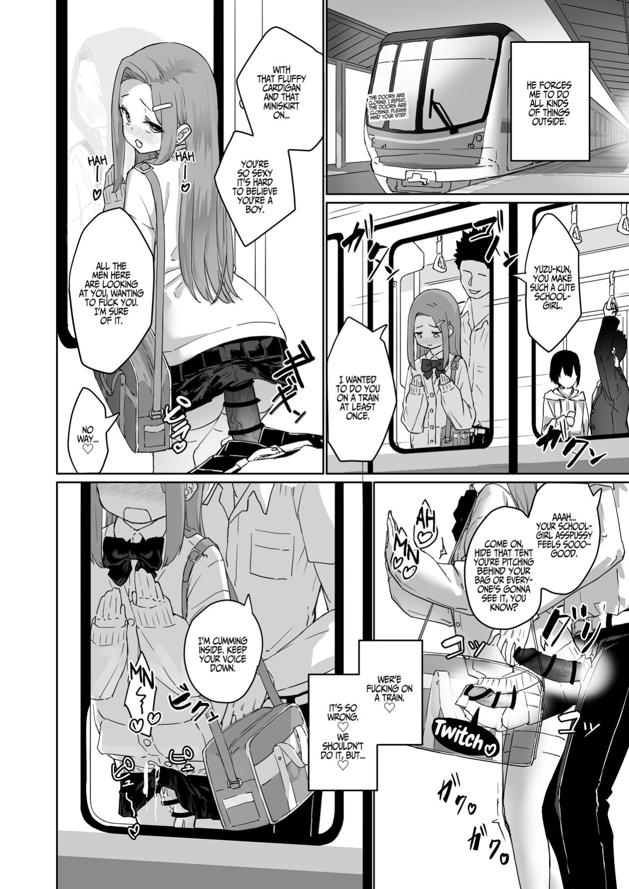 [Chirali-Tei (PenDD)] Hentai otoko no musume no dokidoki josou gaishutsu debut | Perverted Pretty Boy's Heart-thumping Outdoor Crossdressing Debut [A Cool Person]