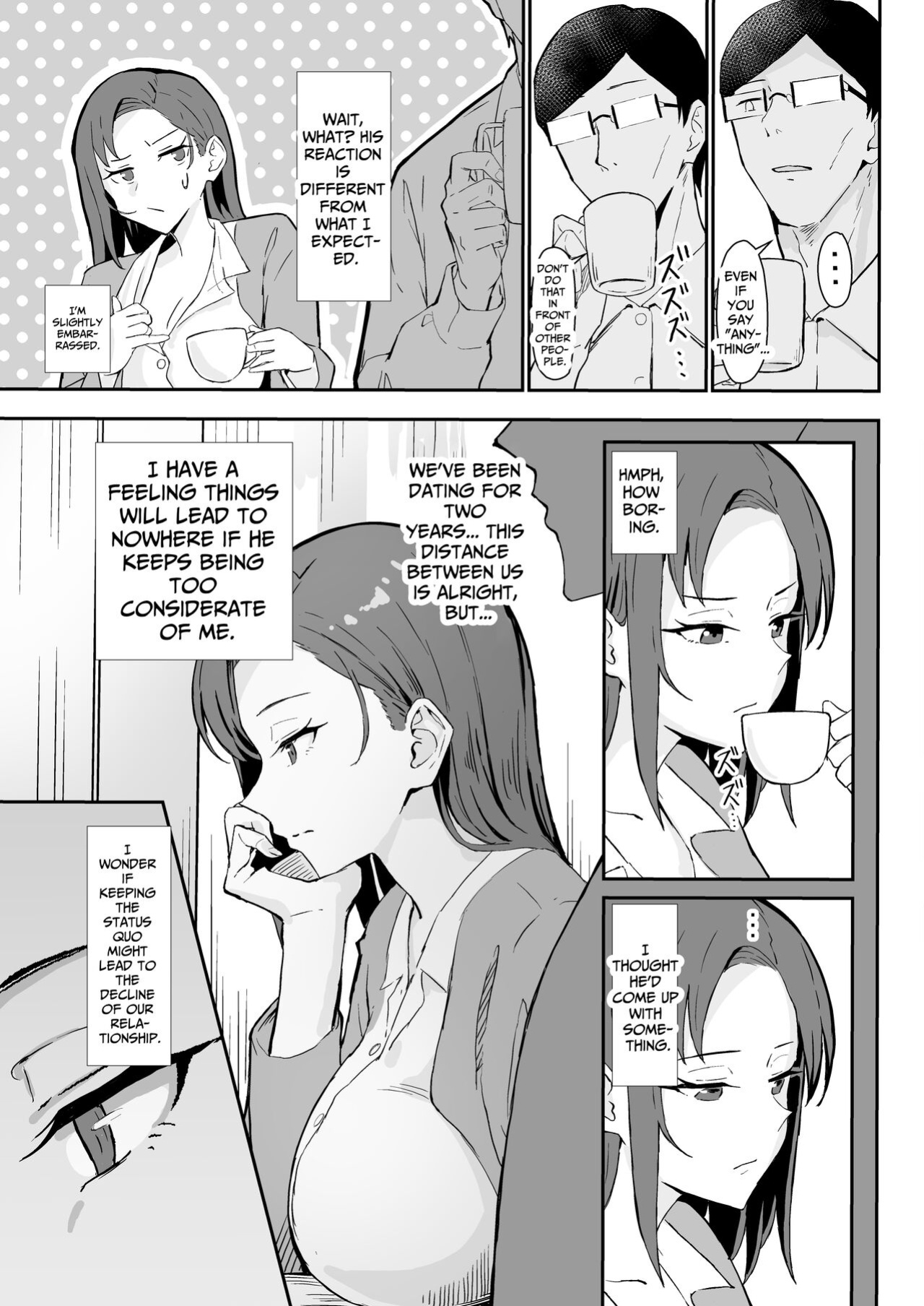 [Sukebe Hatsudensho (Hatsuden Pengin)] Cool-kei Toshiue BariCare Kanojo Songen Hakai Wakan | Cool Carrier Focused Girlfriend ~Consensual Dignity Destruction~ [Nameless]