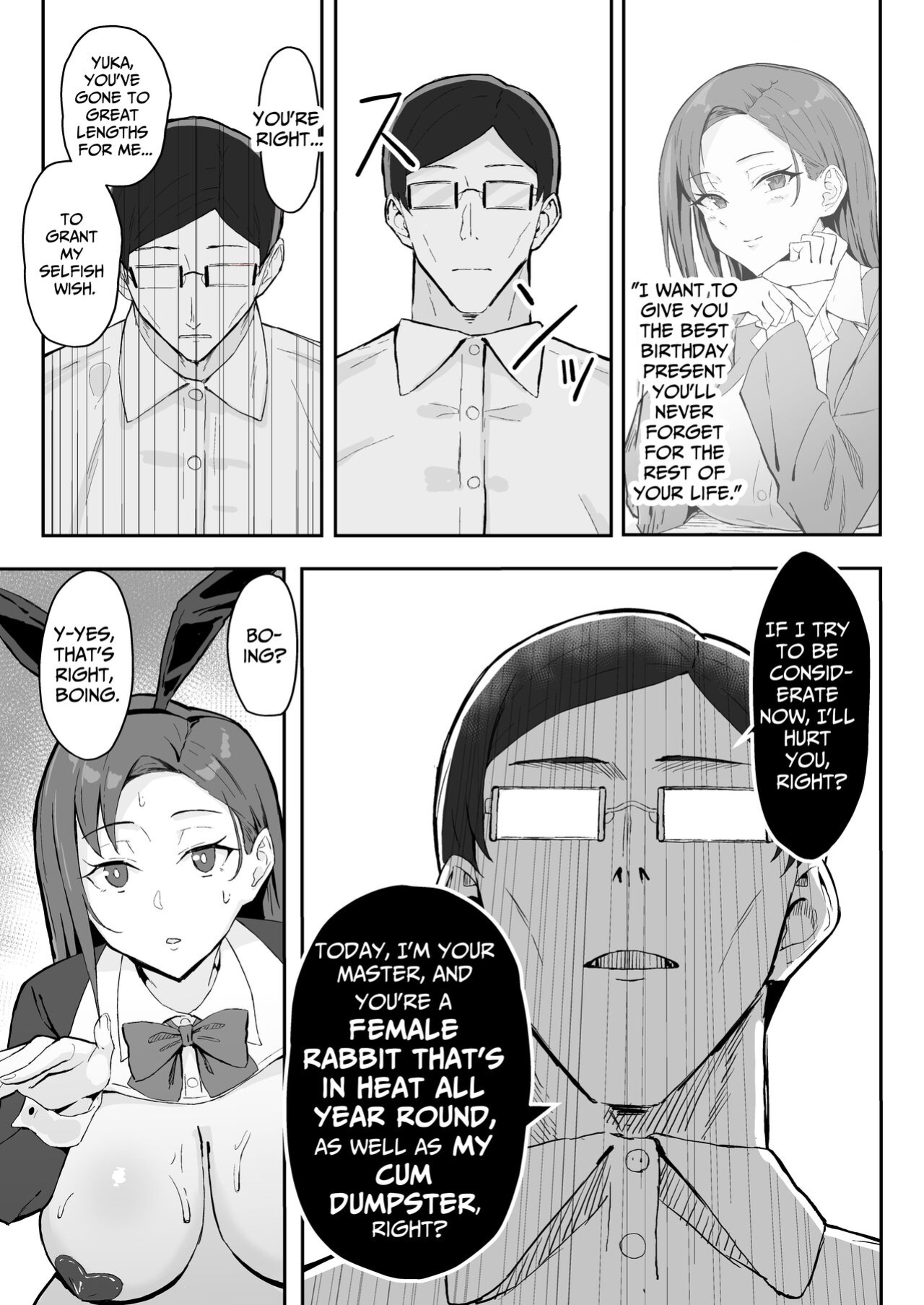 [Sukebe Hatsudensho (Hatsuden Pengin)] Cool-kei Toshiue BariCare Kanojo Songen Hakai Wakan | Cool Carrier Focused Girlfriend ~Consensual Dignity Destruction~ [Nameless]