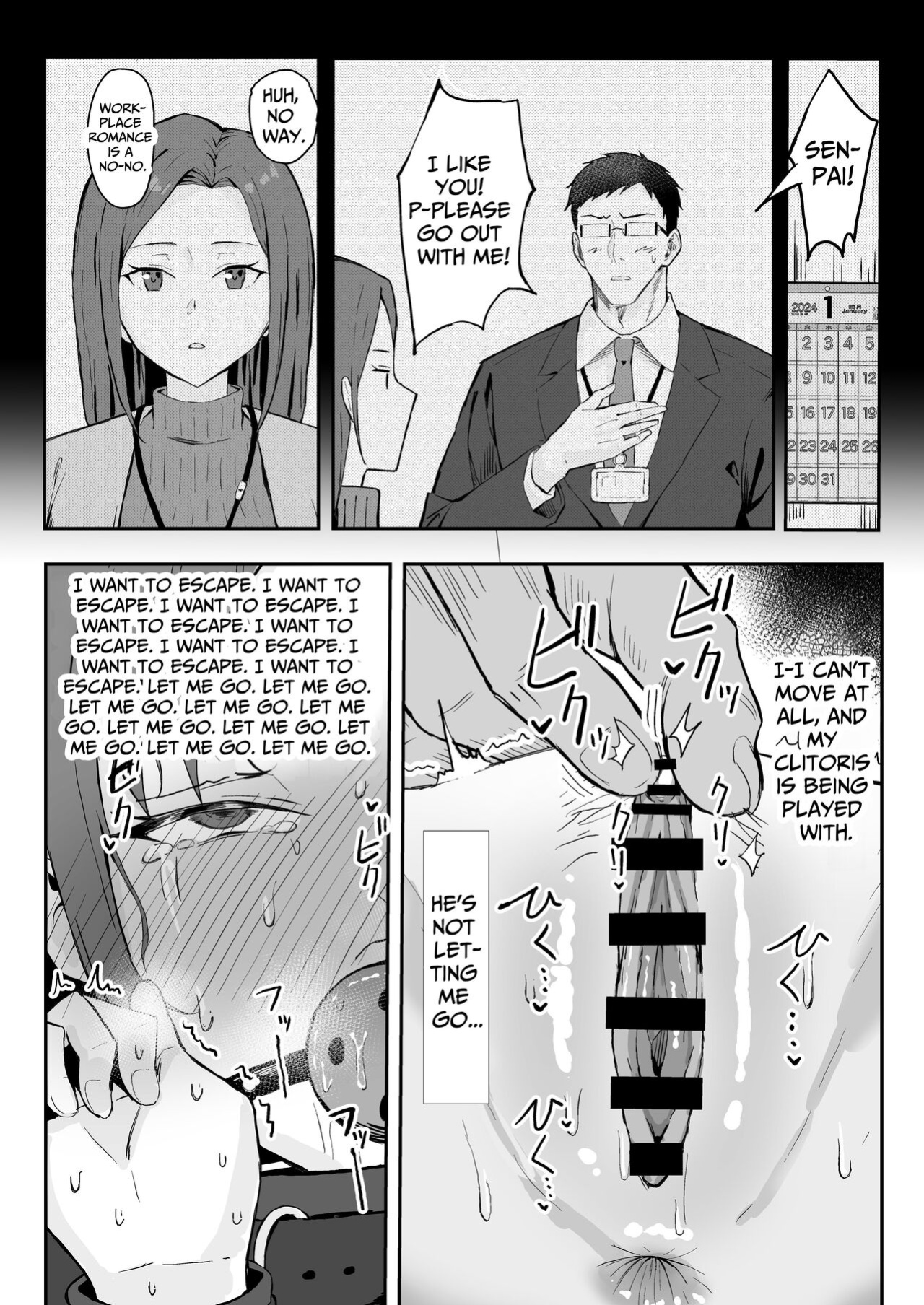 [Sukebe Hatsudensho (Hatsuden Pengin)] Cool-kei Toshiue BariCare Kanojo Songen Hakai Wakan | Cool Carrier Focused Girlfriend ~Consensual Dignity Destruction~ [Nameless]
