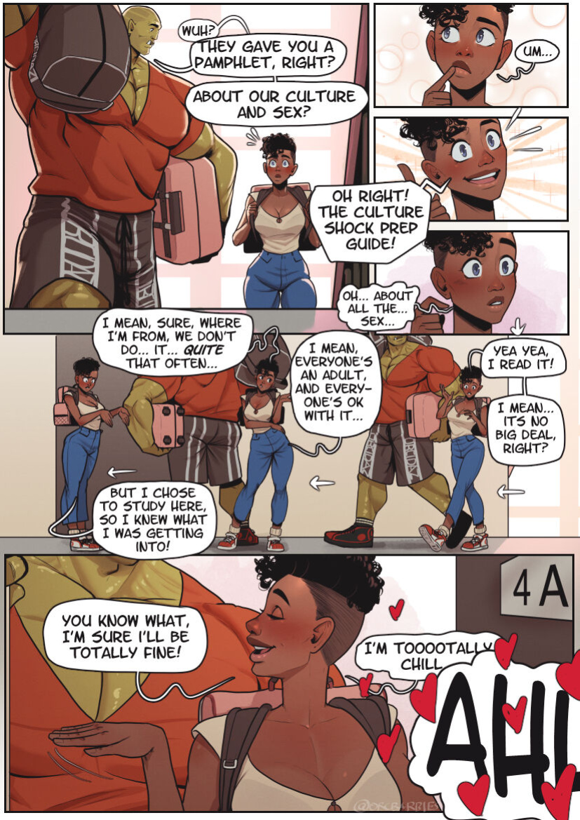 [OrcBarbies] A Special Gobbo College Comic: Erika's First Day [complete]