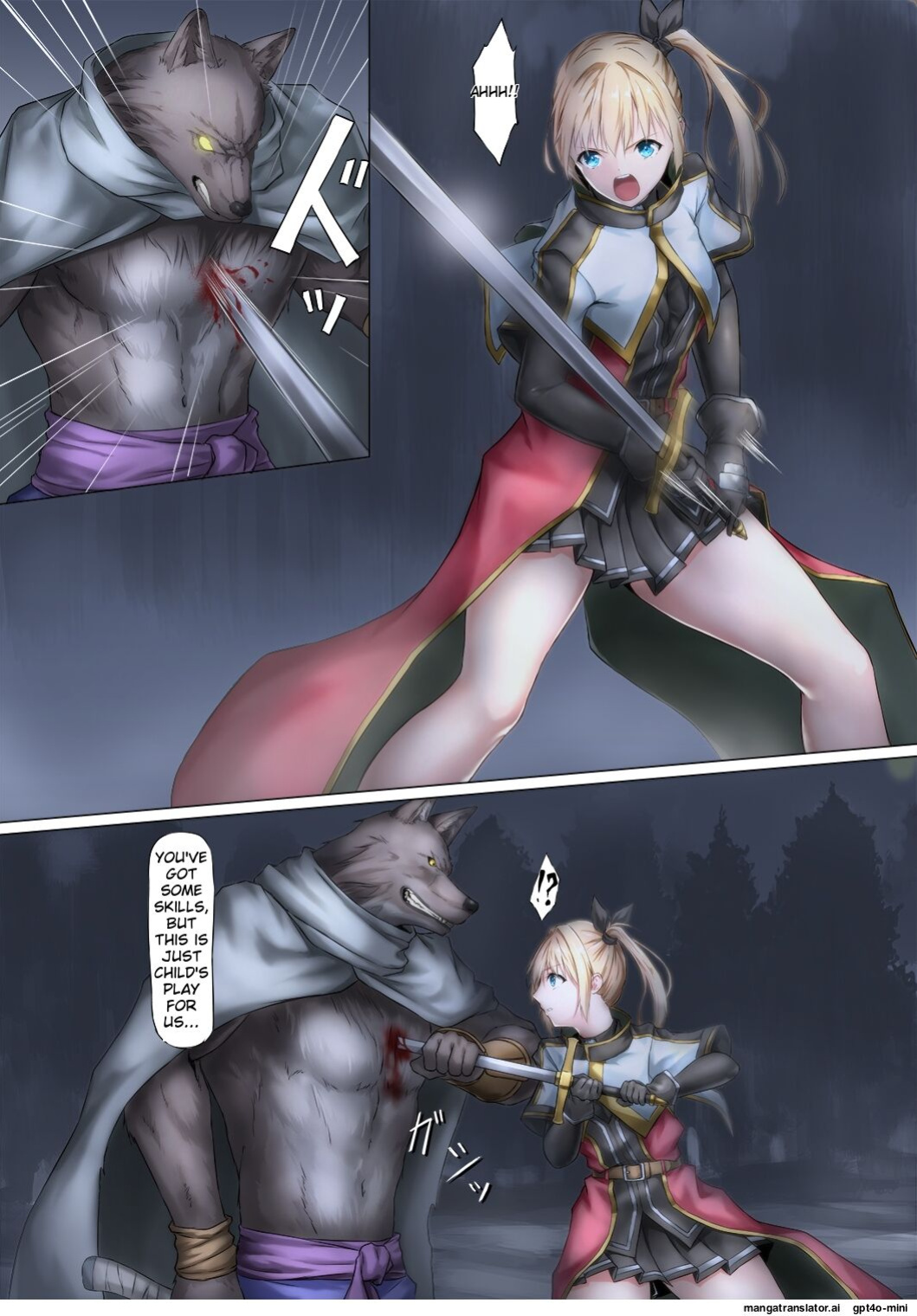 Hardship of a Knightess who Fell Captive to Beastmen