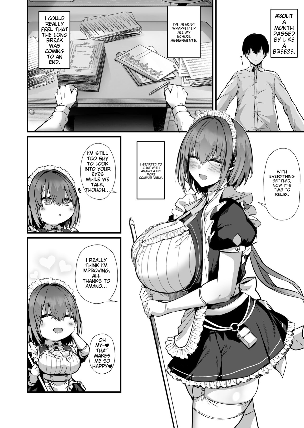 [Flock Blue (Blue_Gk)] Love Maid -Yasashikute Amaama na Kyonyuu Ero Maid San to SEX Shimakuru Ohanashi- | Love Maid -A Story of Wild Escapades With a Sweet and Tender Busty Erotic Maid!-