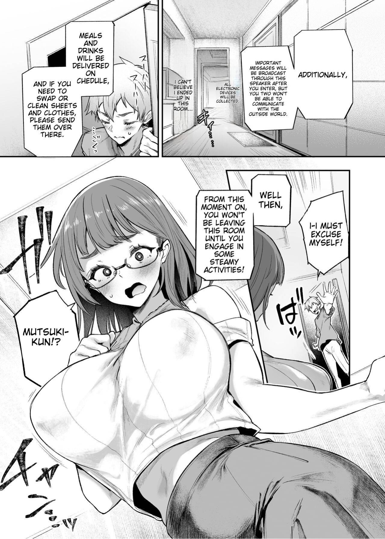 [Mata Ashita. (Oohira Sunset)] Vacances wa Sex Shinaito Derarenai Heya de | In a Room Where You can't Leave unless You Have Sex