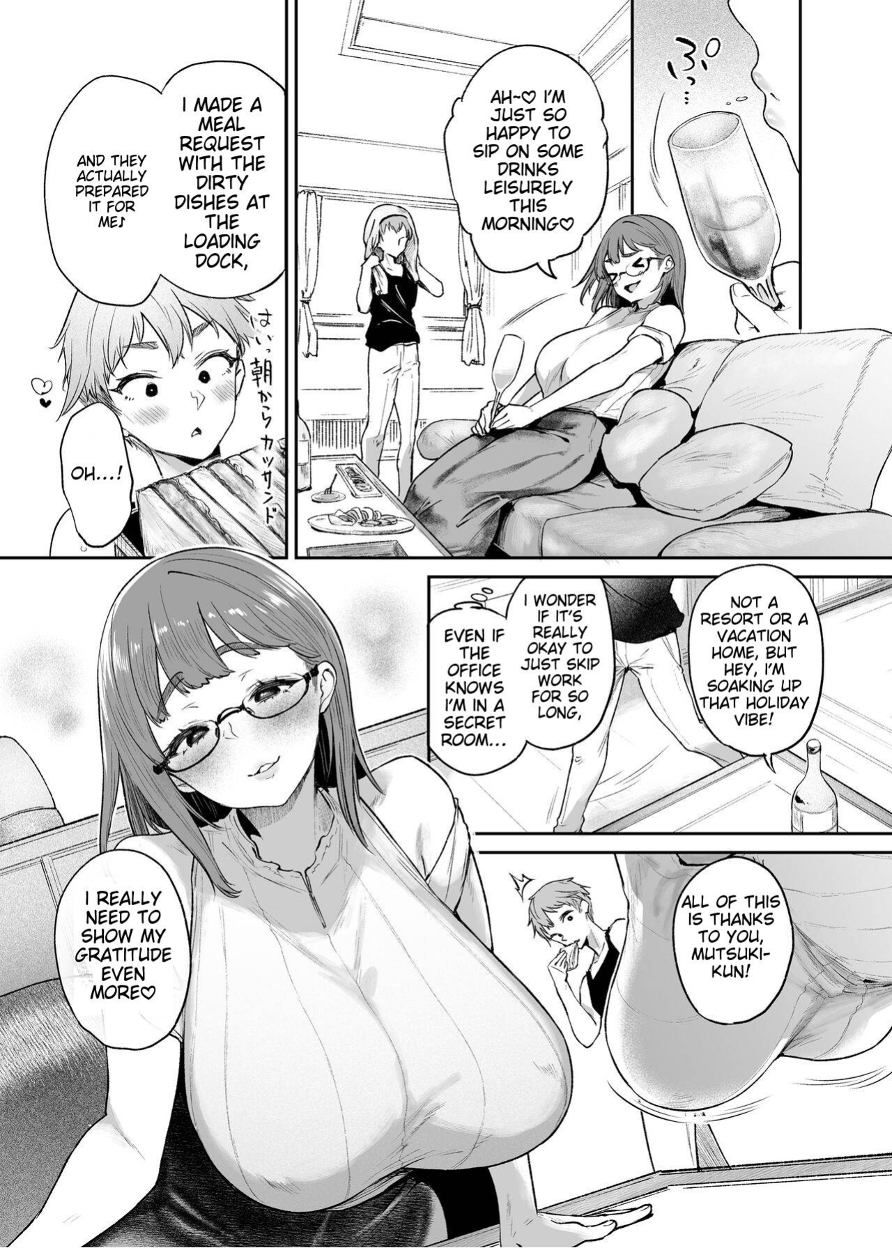 [Mata Ashita. (Oohira Sunset)] Vacances wa Sex Shinaito Derarenai Heya de | In a Room Where You can't Leave unless You Have Sex