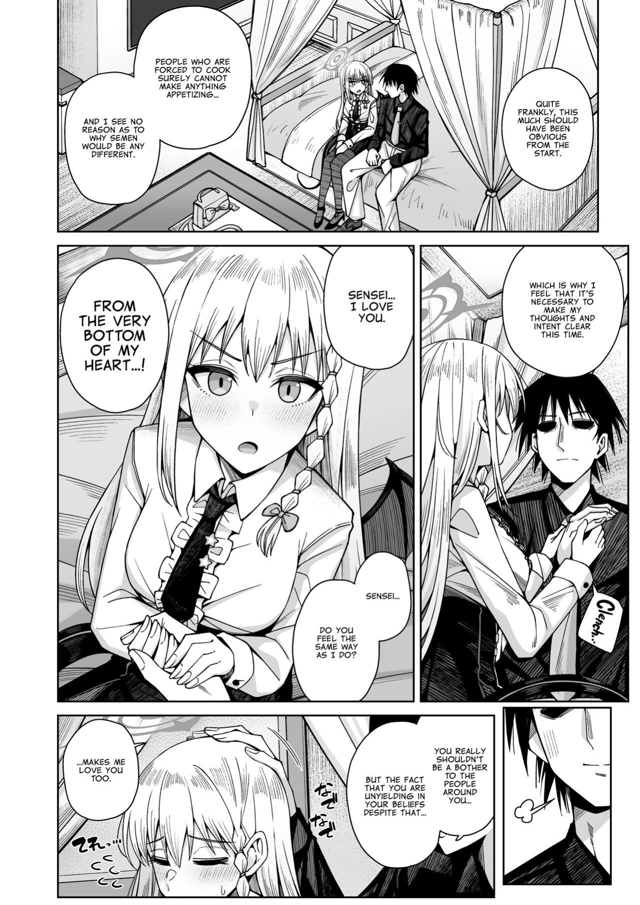 [Gaikotsu no Spare Rib (Kurohagane)] Awaku Koi Nioi, Amaku Ai ni Yoi. | A Waft of Romance, A Draught of Passion. (Blue Archive)