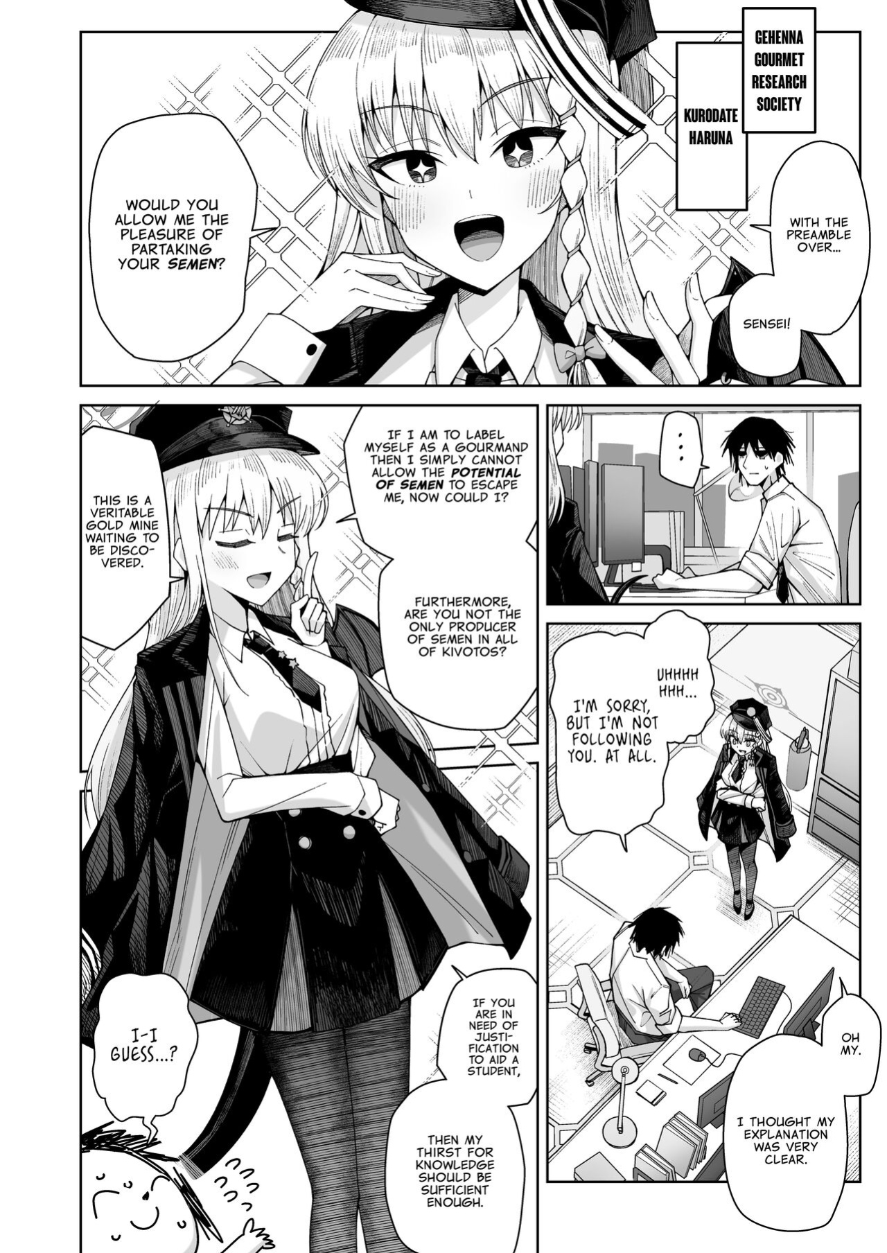 [Gaikotsu no Spare Rib (Kurohagane)] Awaku Koi Nioi, Amaku Ai ni Yoi. | A Waft of Romance, A Draught of Passion. (Hairy Version) (Blue Archive)