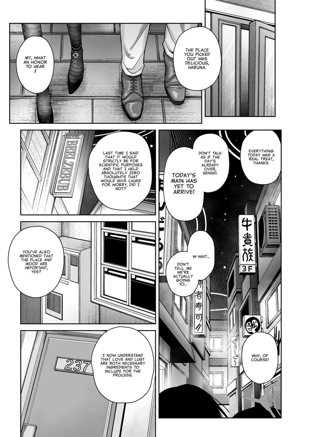 [Gaikotsu no Spare Rib (Kurohagane)] Awaku Koi Nioi, Amaku Ai ni Yoi. | A Waft of Romance, A Draught of Passion. (Hairy Version) (Blue Archive)