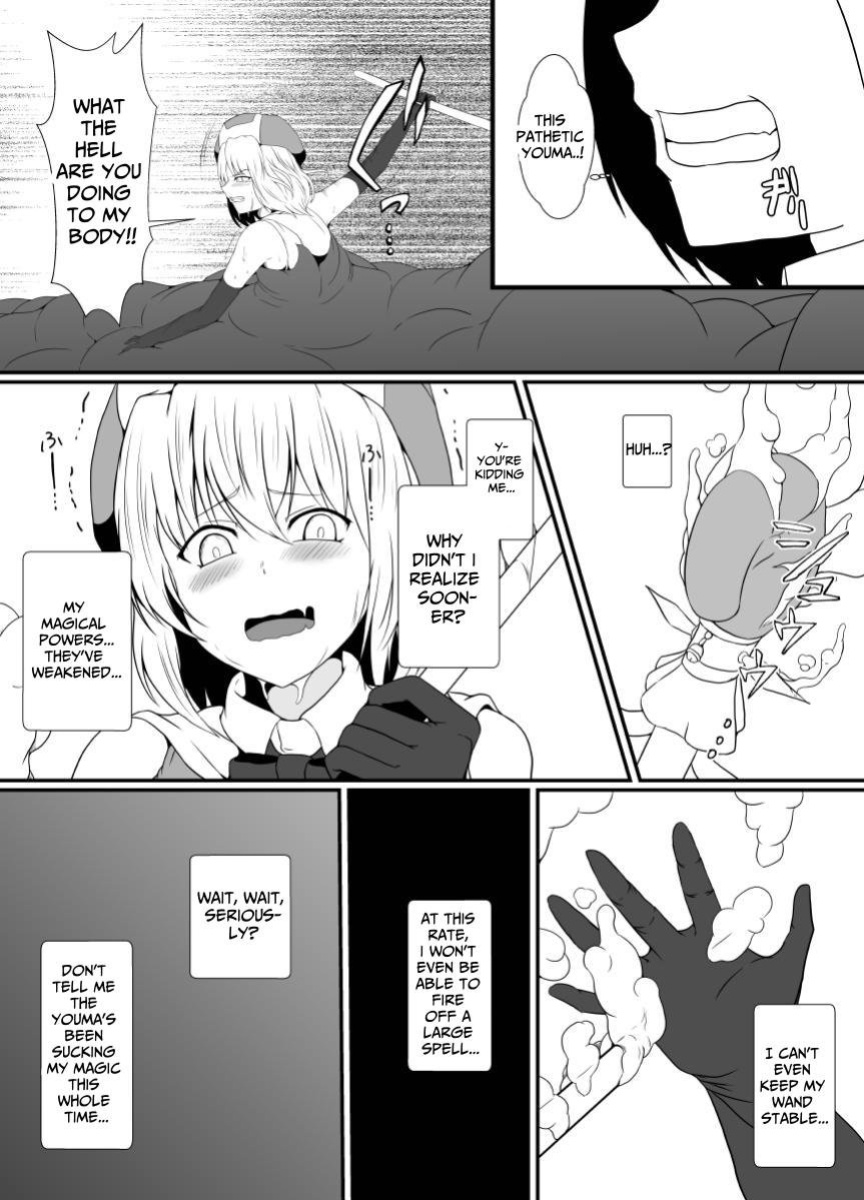 [Hyoui no Jikan (Shimakawa)] Mesugaki Mahou Shoujo wa Daikkirai na Zako Youma ni Karada o Torikomareta node Kankaku Shadan no Mahou o Tsukatte Asa made Taeru | Magical Girl Caught By A Loathsome Monster Uses Sens... [GGY Translations]
