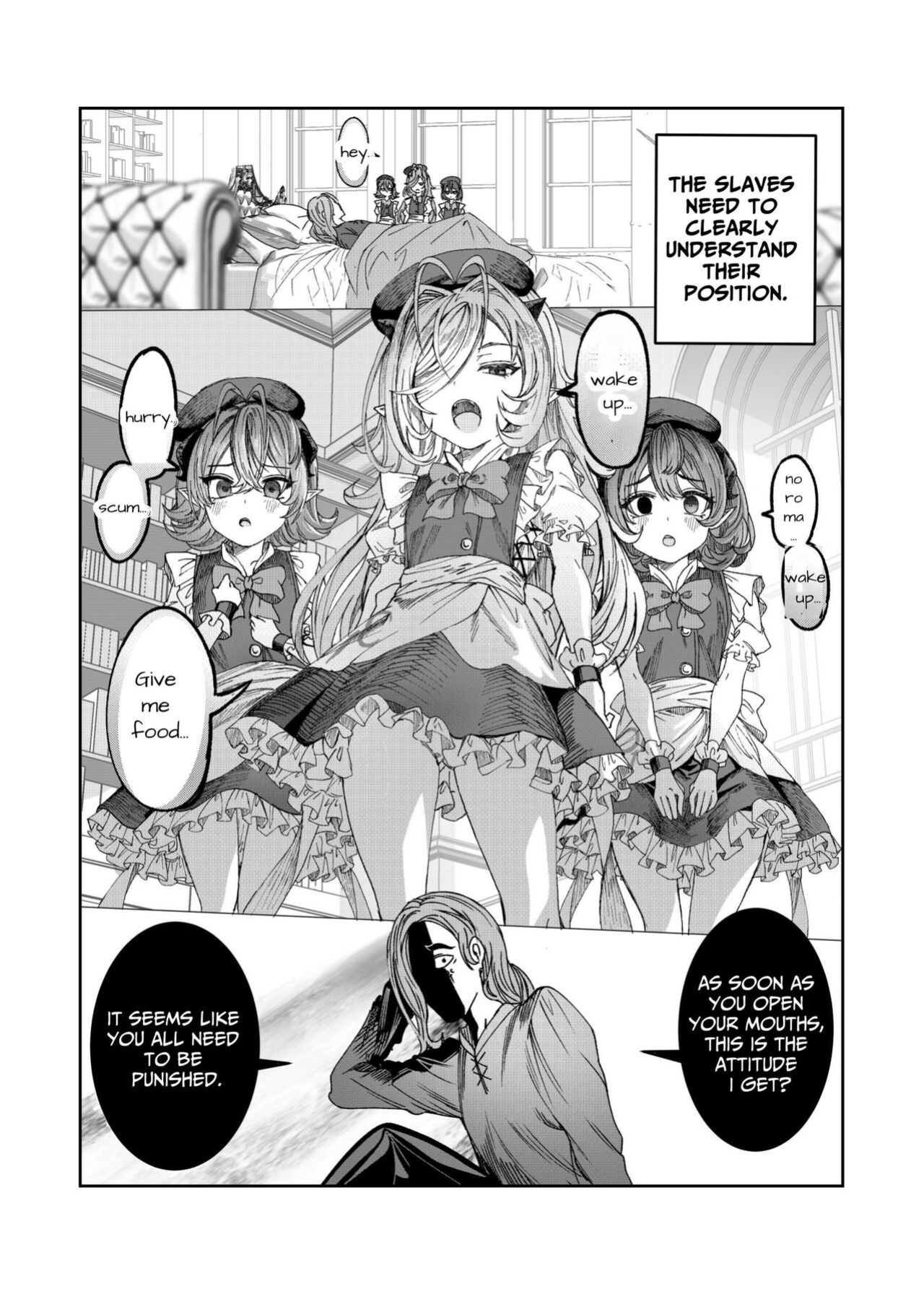 [Nokishita no Nekoya (Alde Hyde)] Dorei o Choukyou shite Harem Tsukuru ~Sodateta Dorei-tachi to Junai Harem H suru made no Hanashi~ "Manga Ban" | Training My Servants To Create A Harem [GGY Translations]