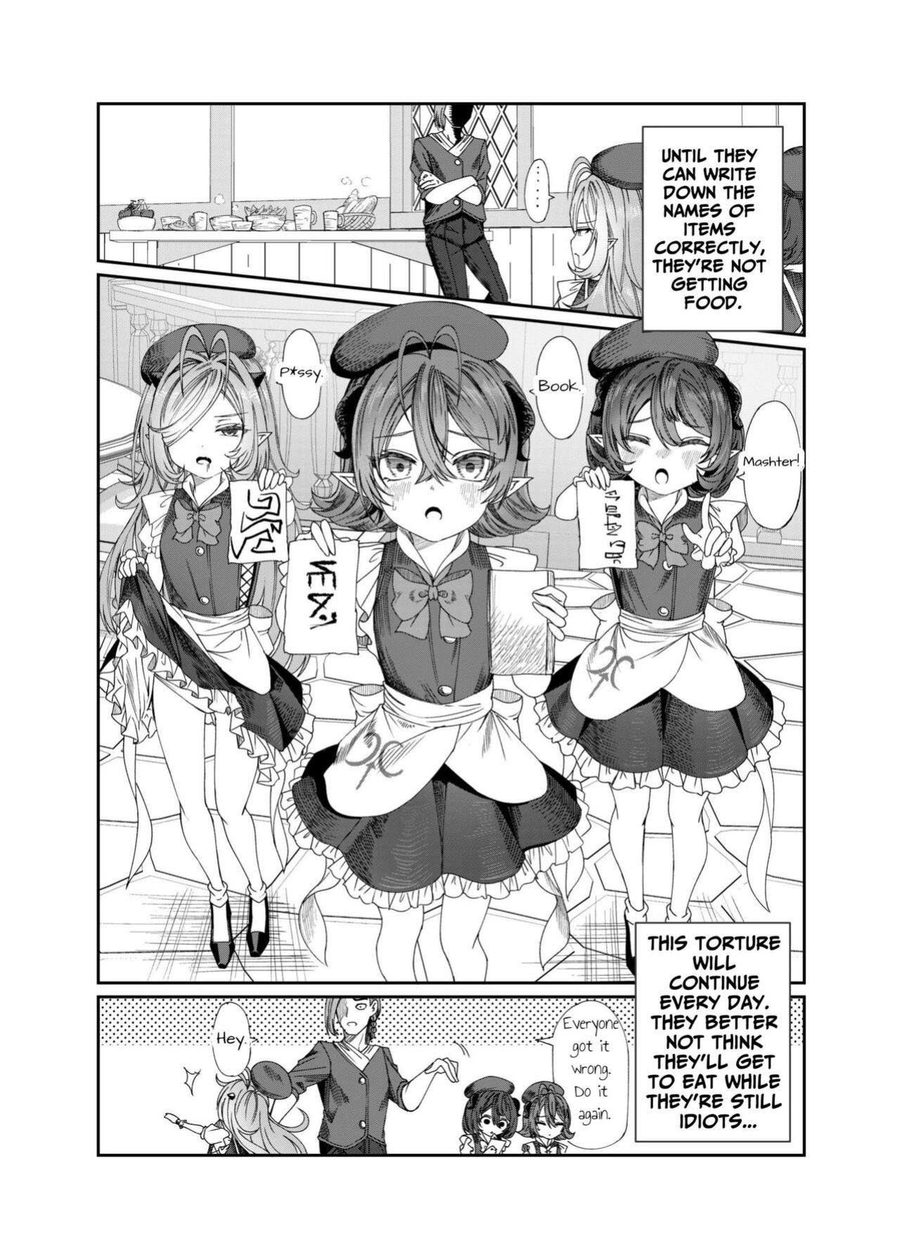 [Nokishita no Nekoya (Alde Hyde)] Dorei o Choukyou shite Harem Tsukuru ~Sodateta Dorei-tachi to Junai Harem H suru made no Hanashi~ "Manga Ban" | Training My Servants To Create A Harem [GGY Translations]
