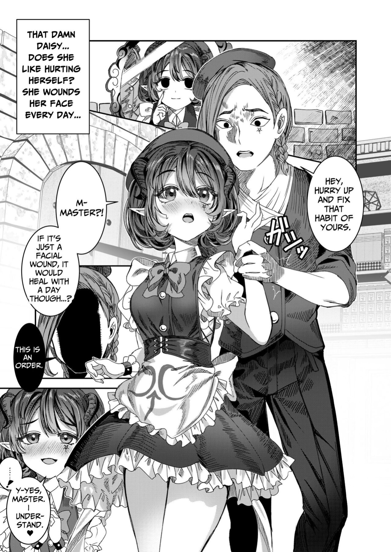 [Nokishita no Nekoya (Alde Hyde)] Dorei o Choukyou shite Harem Tsukuru ~Sodateta Dorei-tachi to Junai Harem H suru made no Hanashi~ "Manga Ban" | Training My Servants To Create A Harem [GGY Translations]
