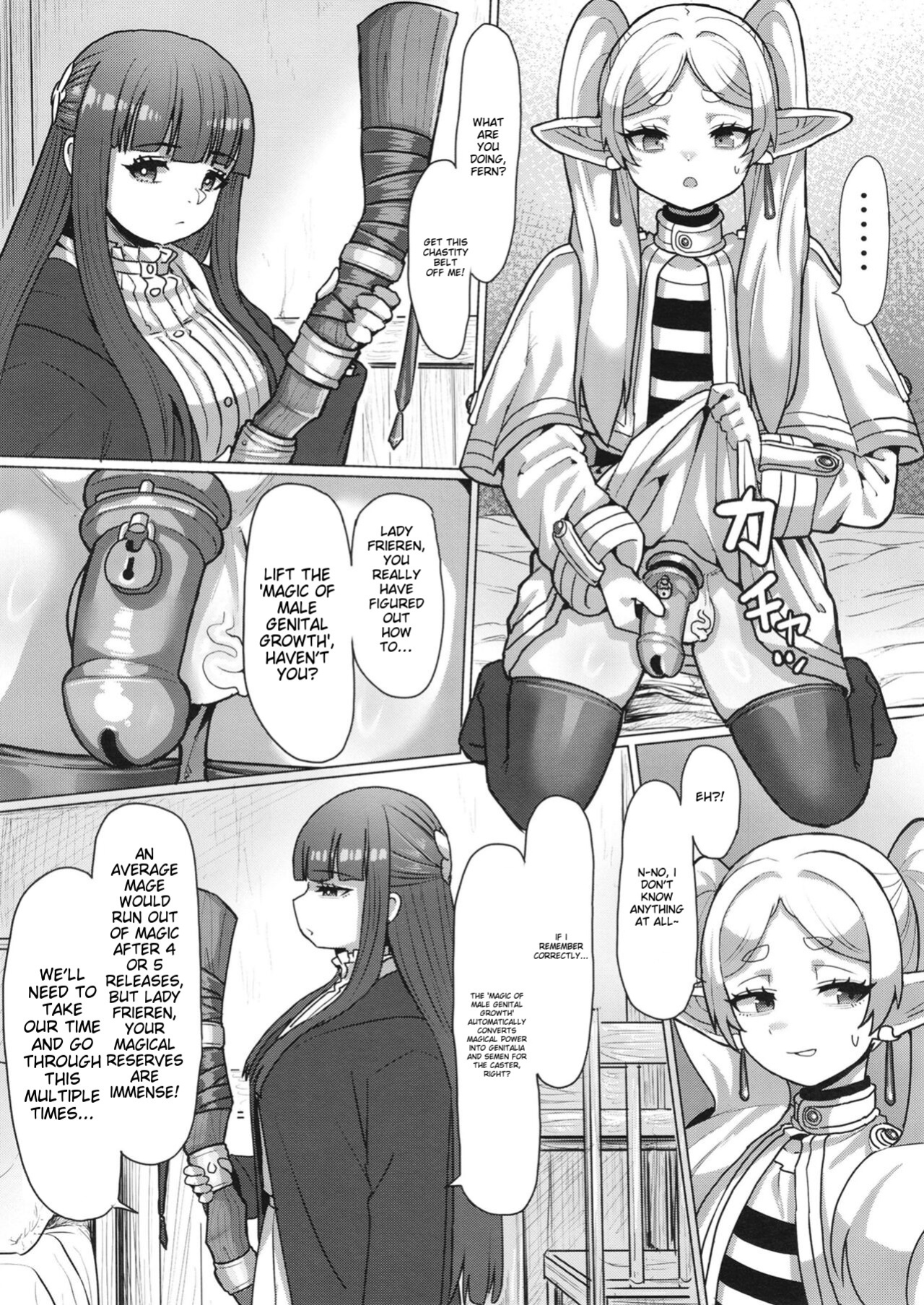 [Sei no mamono (Sema, Shunmaku)] Frieren to Chinchin no Haeru Mahou (Sousou no Frieren)
