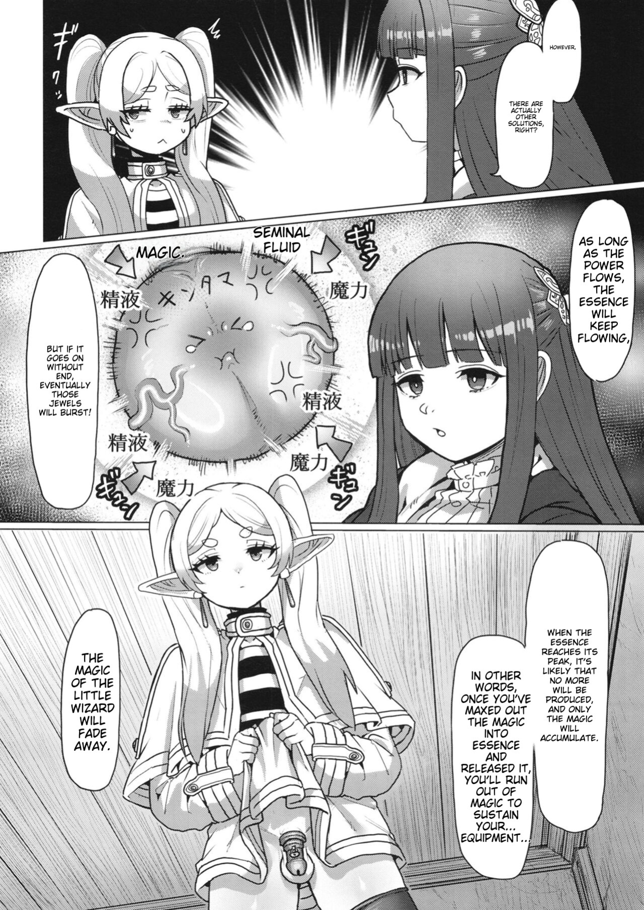 [Sei no mamono (Sema, Shunmaku)] Frieren to Chinchin no Haeru Mahou (Sousou no Frieren)