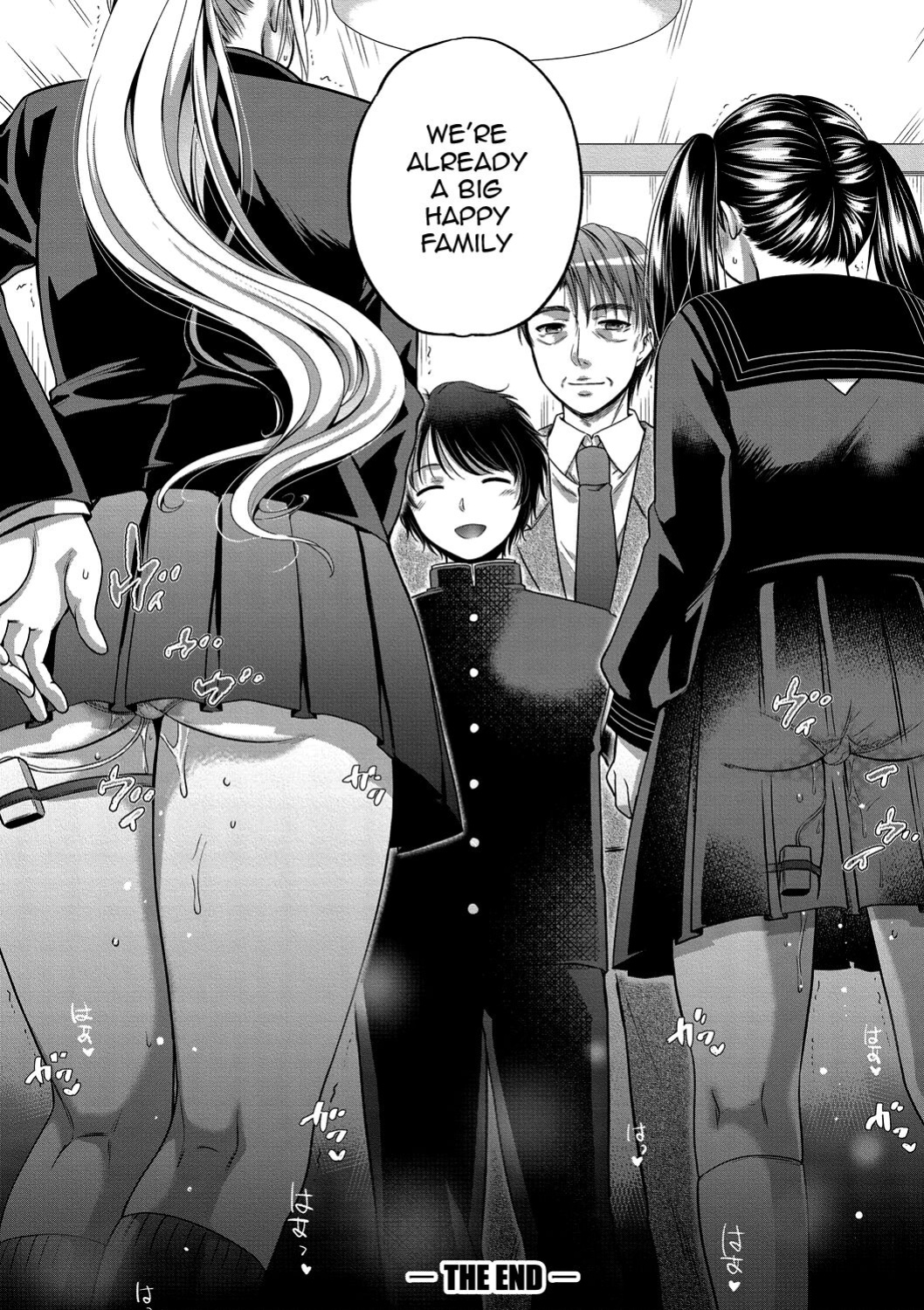 [Harusawa] Nisemono Kazoku - Gifu ni Ochite Iku Musume | Daughter Falling Into Stepfather Ch.1-4