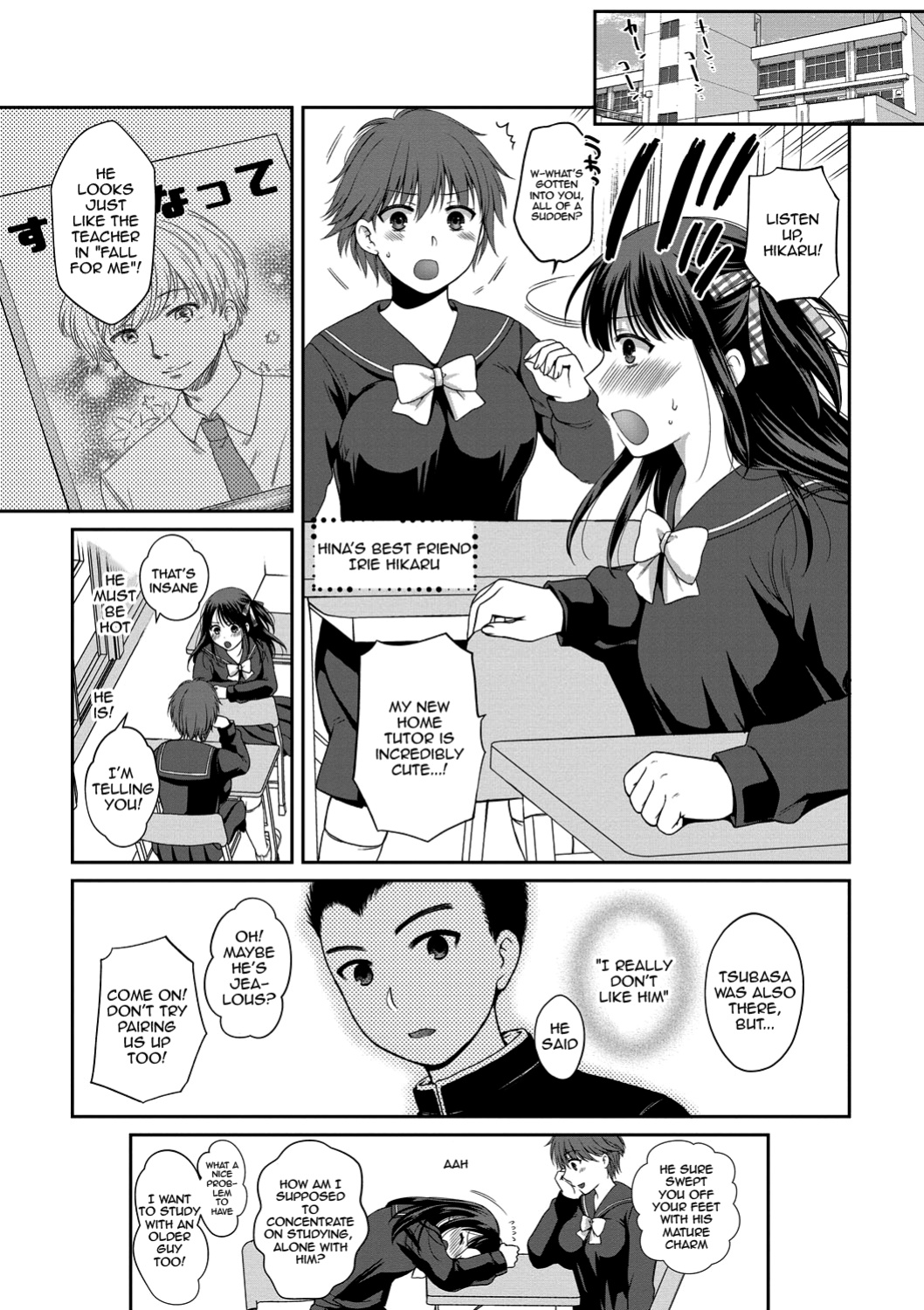 [Harusawa] Nisemono Kazoku - Gifu ni Ochite Iku Musume | Daughter Falling Into Stepfather Ch.1-4