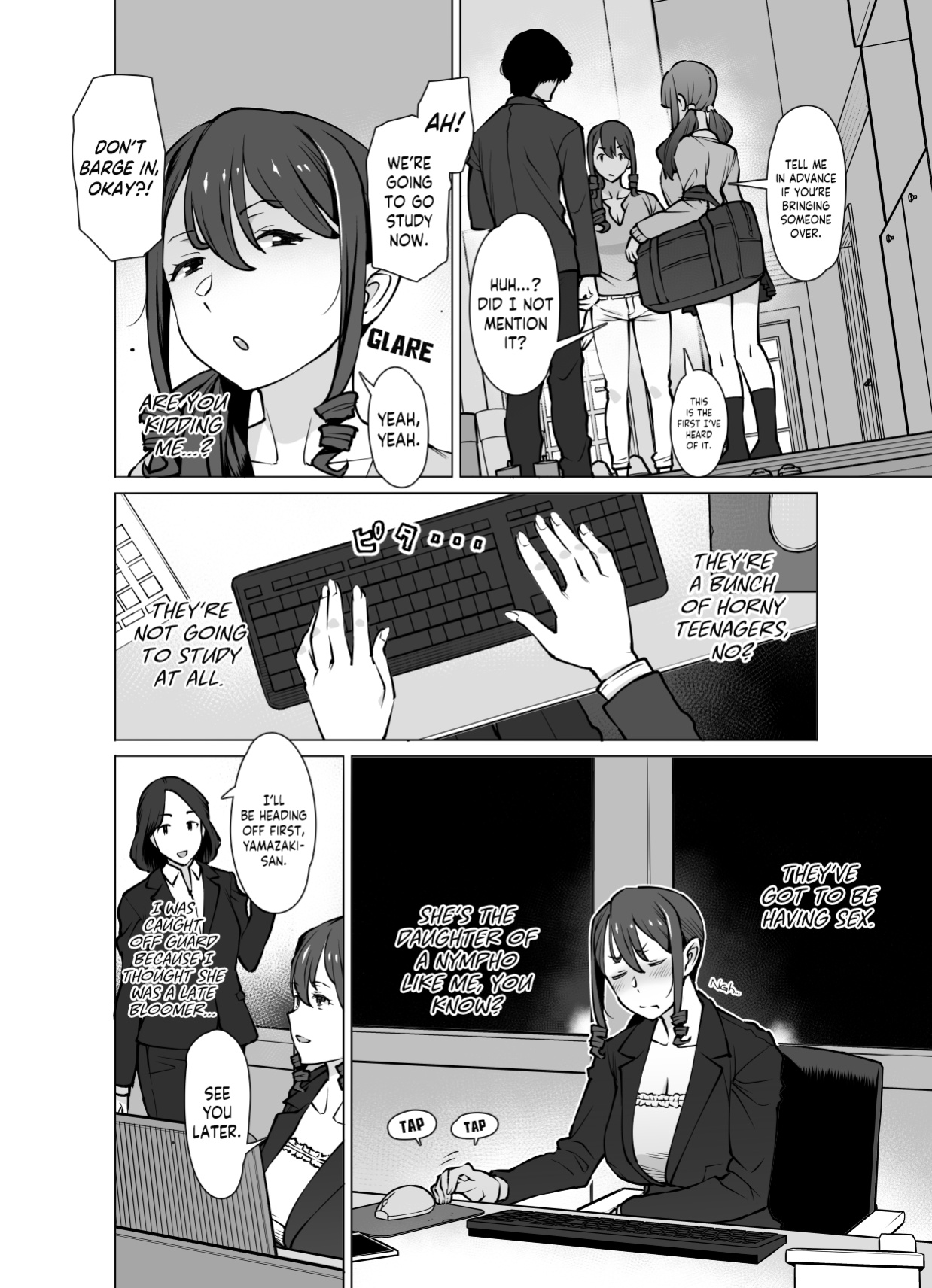 [Oojinushi (Ryuuta)] Yamazaki Makie (3●-sai), Musume no Kareshi to SeFri ni Naru | Yamazaki Makie (3X Years Old), Becoming Fuck Buddies with her Daughter's Boyfriend [Cuddlebuns]
