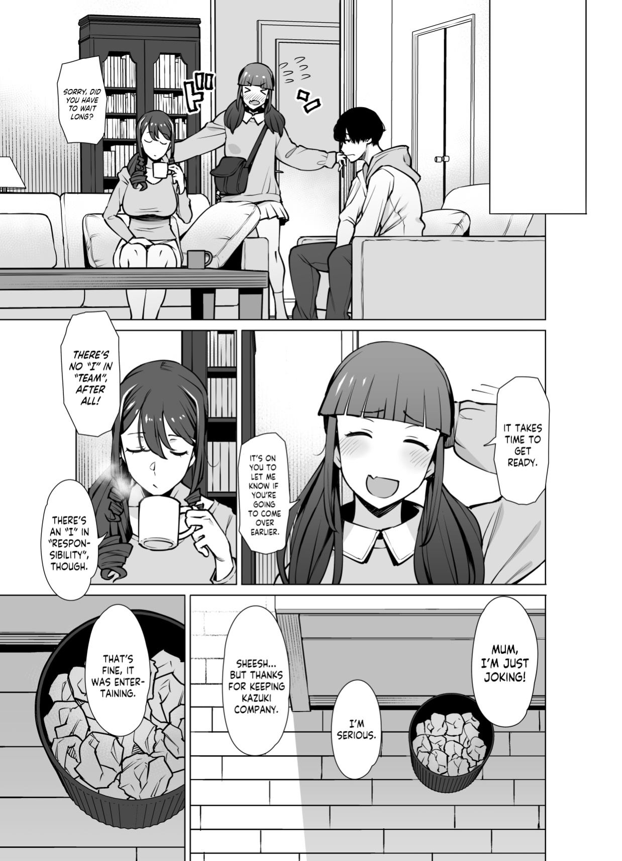 [Oojinushi (Ryuuta)] Yamazaki Makie (3●-sai), Musume no Kareshi to SeFri ni Naru | Yamazaki Makie (3X Years Old), Becoming Fuck Buddies with her Daughter's Boyfriend [Cuddlebuns]