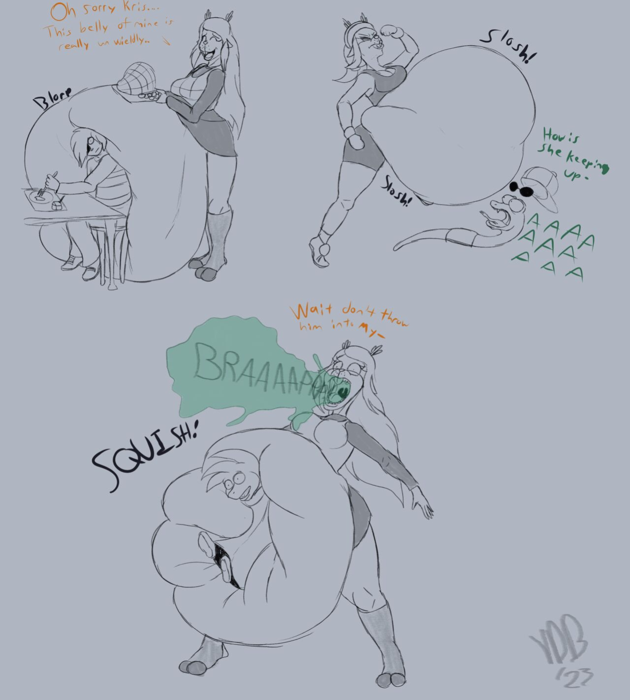 [DarkArtist] Absorbed into Reindeer Pudge + Extras