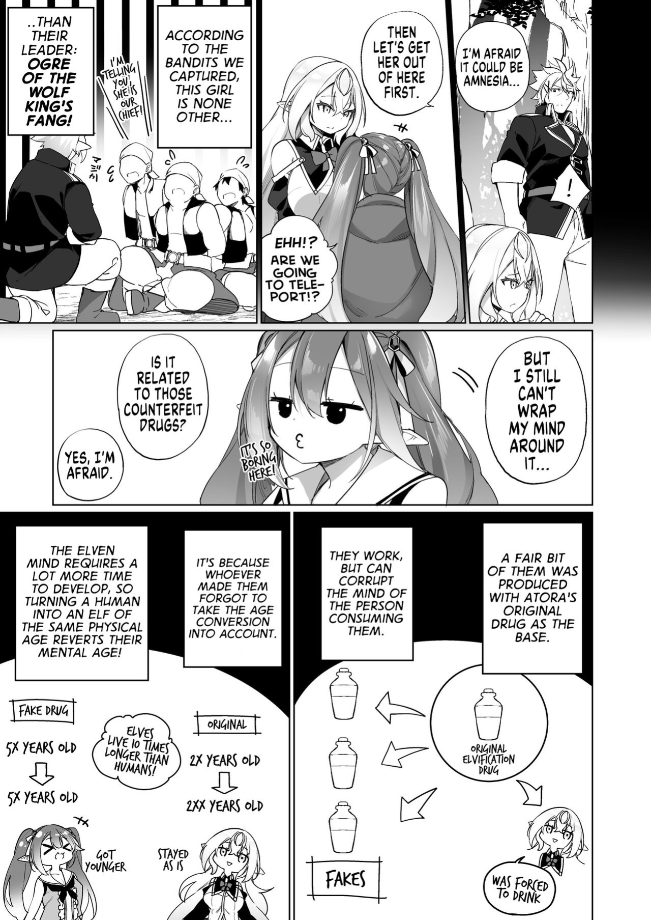 [Slime no Kanmuri (Kanmuri)] Mesugaki Elf ni Natta Don 2 Elf-ka no Kusuri part 3 | A Bandit Chief Who Turned Into a Bratty Elf Girl 2 Elvification Drug part 3 [GTF]