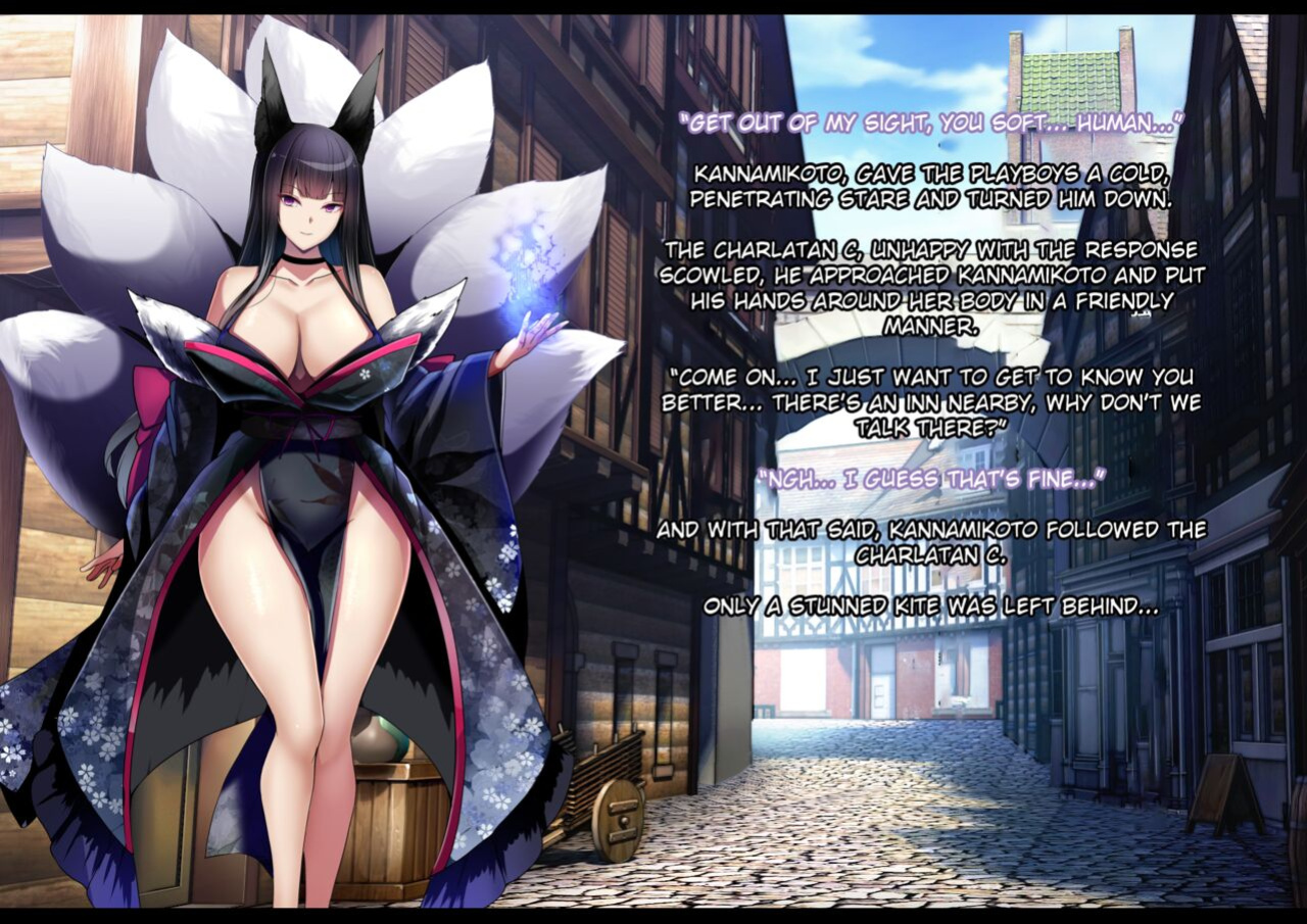 [Mousou Caution (Daiaru)] Kyou Chara Buzama Haiboku -Denshou no Youko, Kanna Mikoto- | The Disgraceful Defeat of a Villain -Legendary Fox Spirit Kannamikoto-