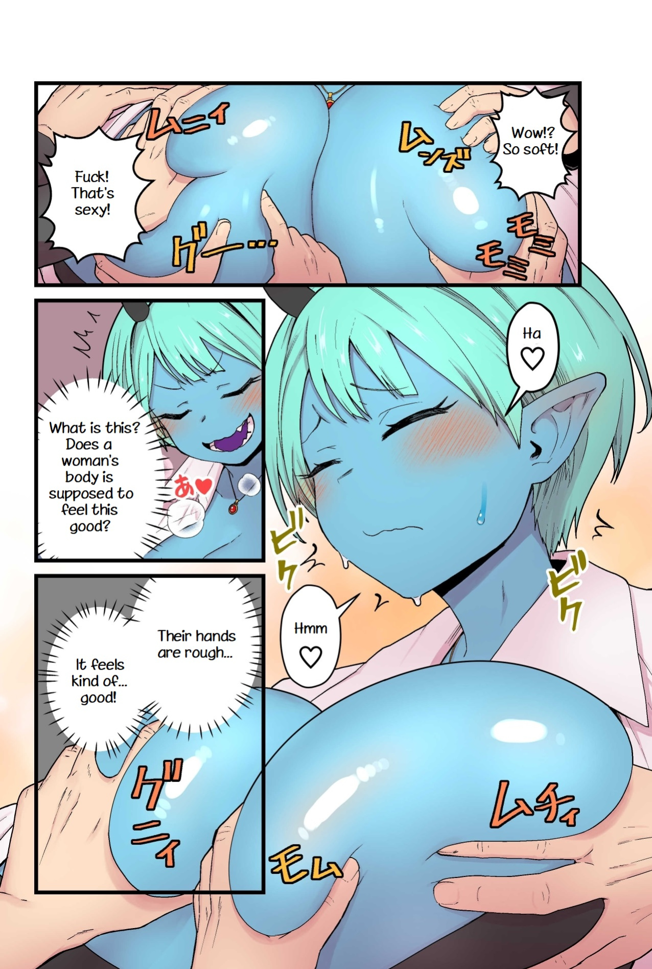 [kitsunekopandanuki (pandanuki)] Aohada Inma to Kiseichuu / Blue skinned succubus and parasitic insect