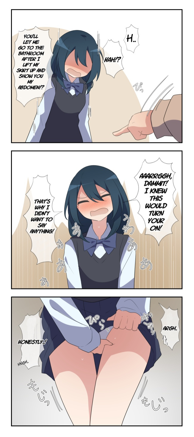 [Watakarashi] Desperate Girl wets herself due to being teased by her pee-loving boyfriend