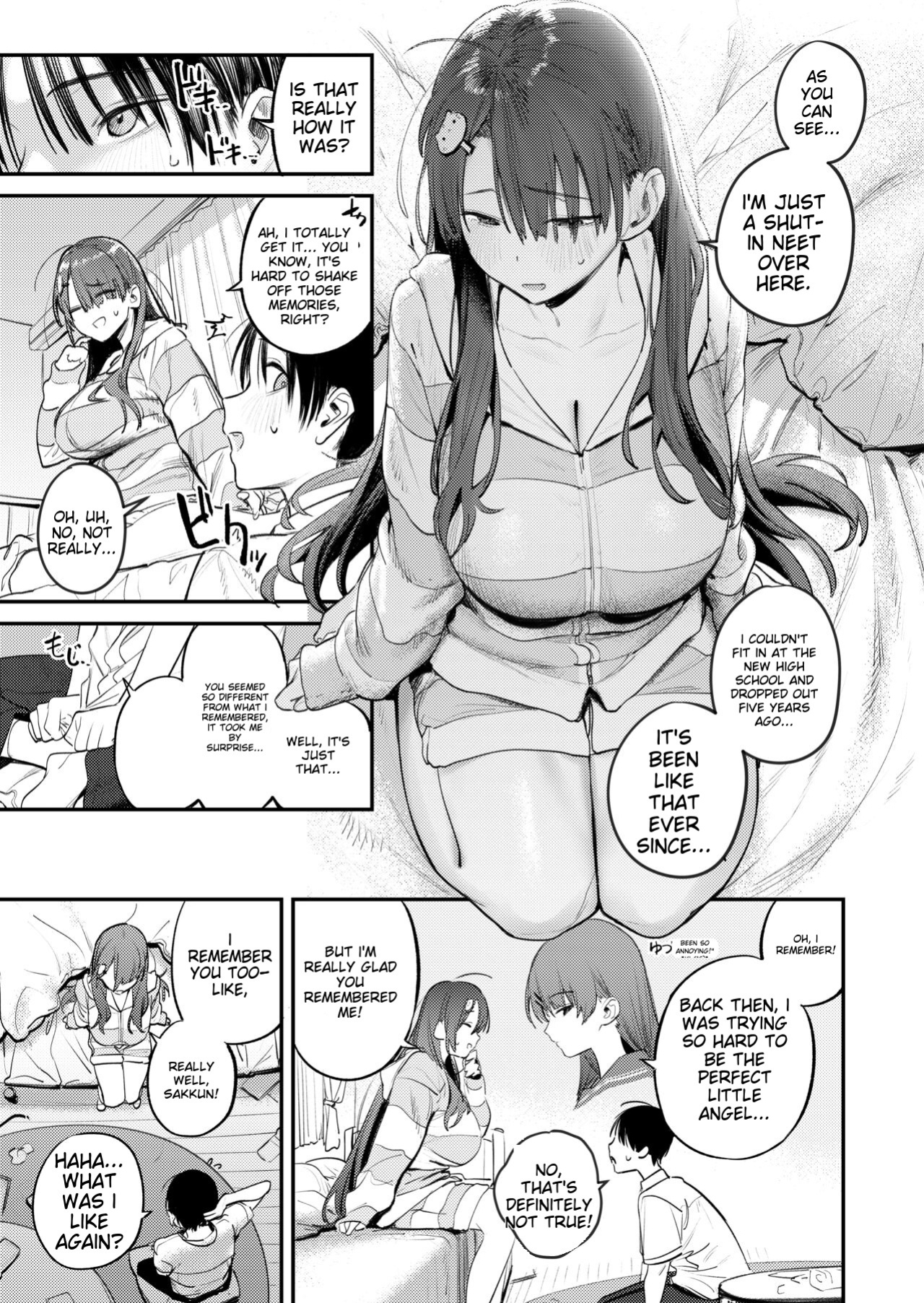 [Momojiru Teien (Momokumo)] Mamono no Heya ~6 nen-buri ni Saikai shitara Hikikomori NEET ni Natteita Shinyuu no Onee-san ni Semararete Seieki o Shiboritorareru Hanashi