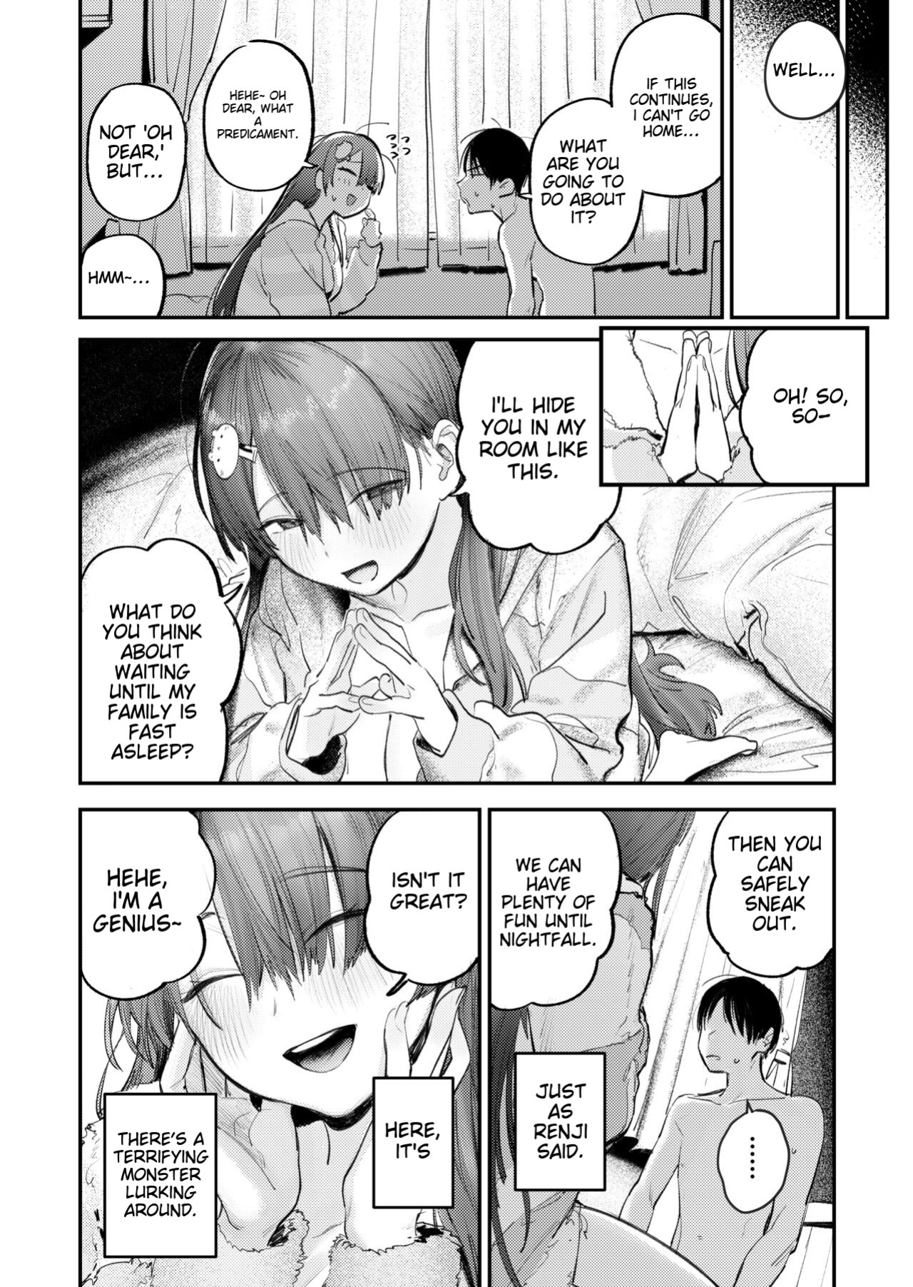 [Momojiru Teien (Momokumo)] Mamono no Heya ~6 nen-buri ni Saikai shitara Hikikomori NEET ni Natteita Shinyuu no Onee-san ni Semararete Seieki o Shiboritorareru Hanashi