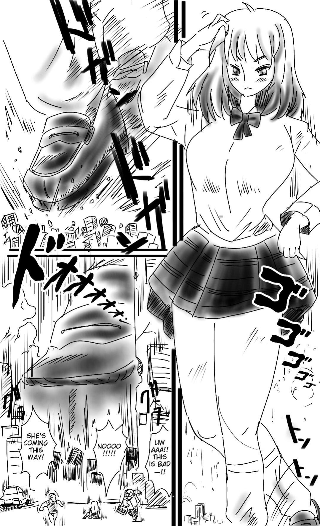 [Bunker K] The super-giant high school girl appears again