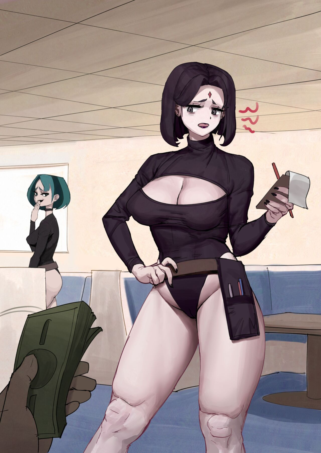 [Wjs07] Raven working at Goth IHOP (Teen Titans - Uncensored)