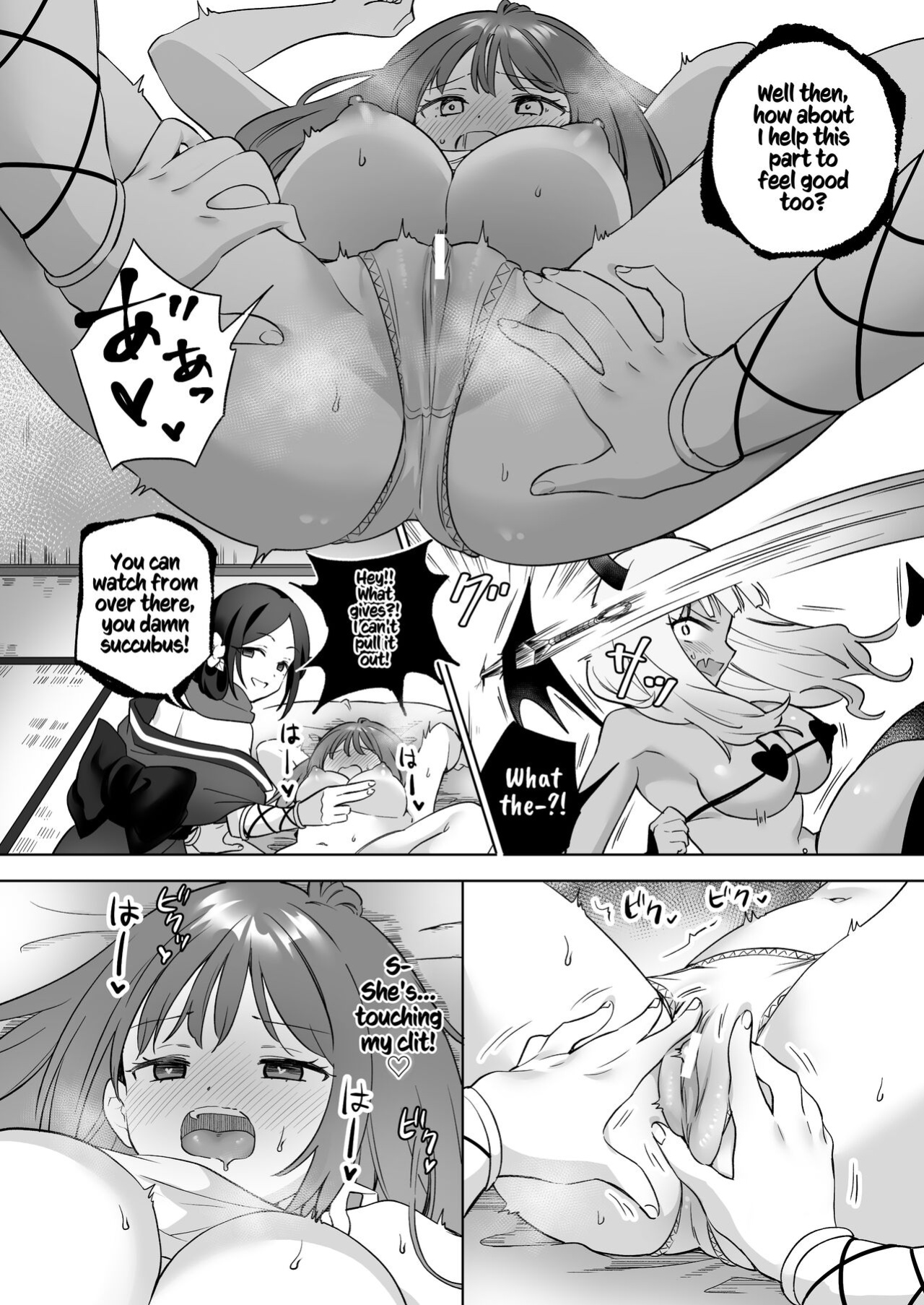 [Gutsutoma (Tachi)] Yuri Kakusei Succubus vs Yuri Kakusei Kunoichi ~Watashi no Karada de Yuri Ecchi Battle suna!~ | Lesbian Awakening: Succubus vs Kunoichi! ~Don't Use My Body to Fight your Sexy Lesbian Battle~ [Kusanuu]